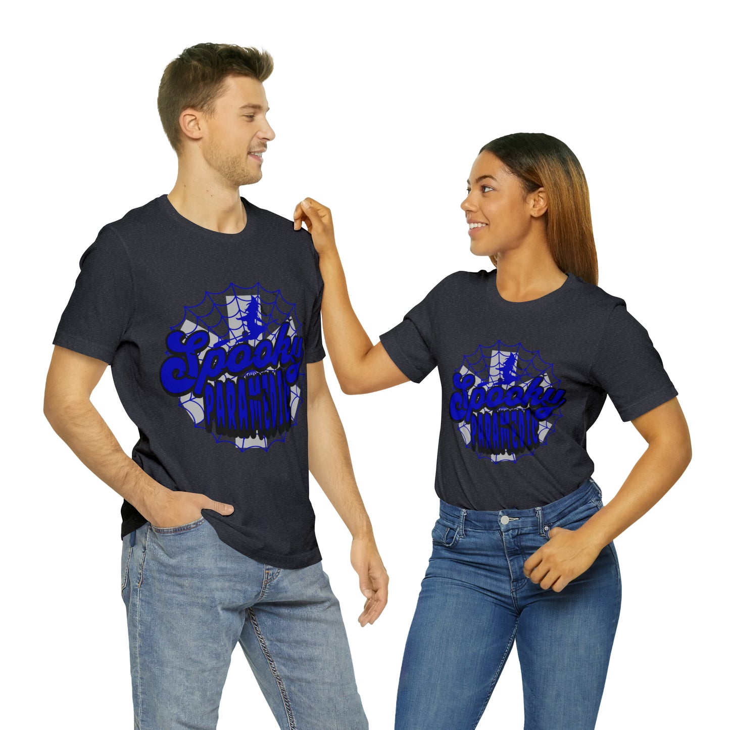 Fun Halloween Paramedic Shirt, Halloween shirt, Blue Spooky Paramedic shirt, Paramedic gift