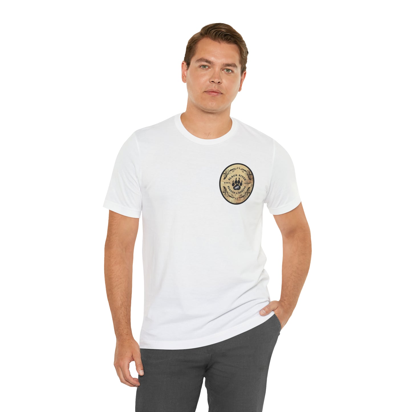 Black River Search & Rescue Logo Unisex Jersey Short Sleeve Tee