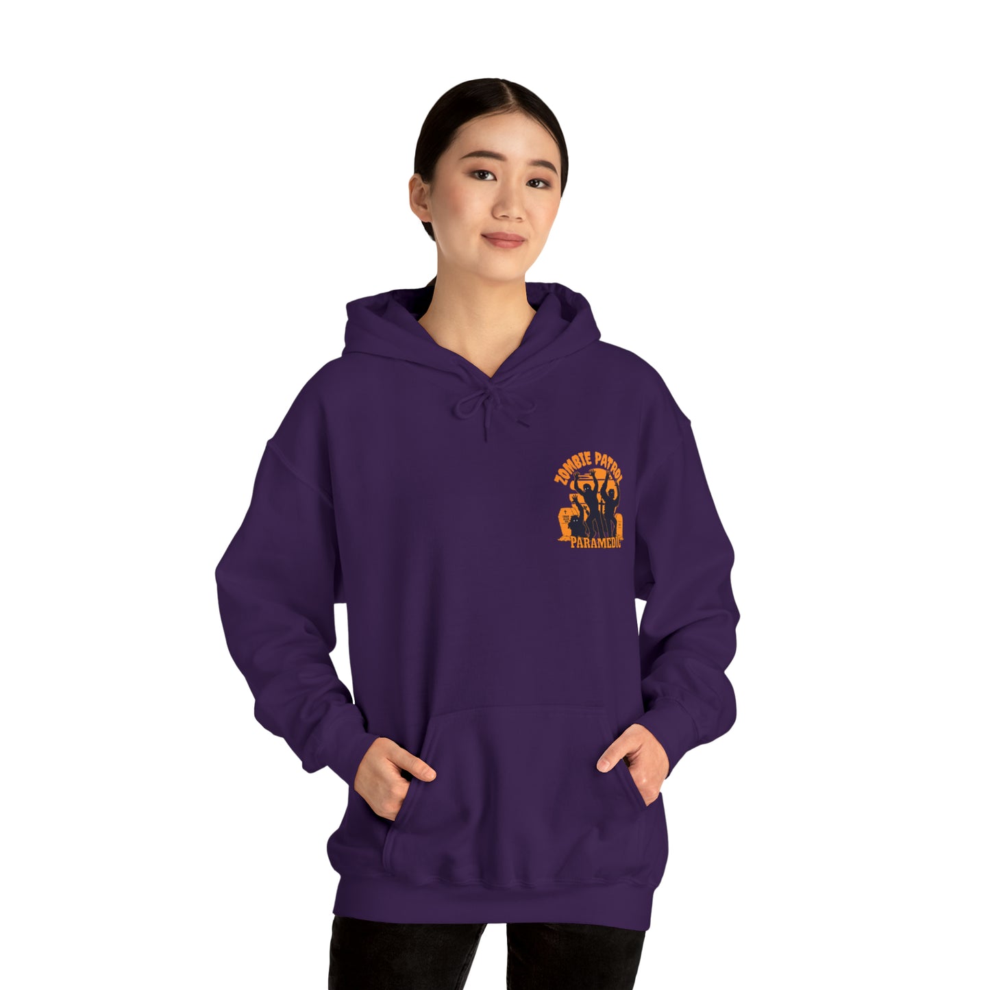 Zombie Patrol Paramedic Halloween Hooded Sweatshirt