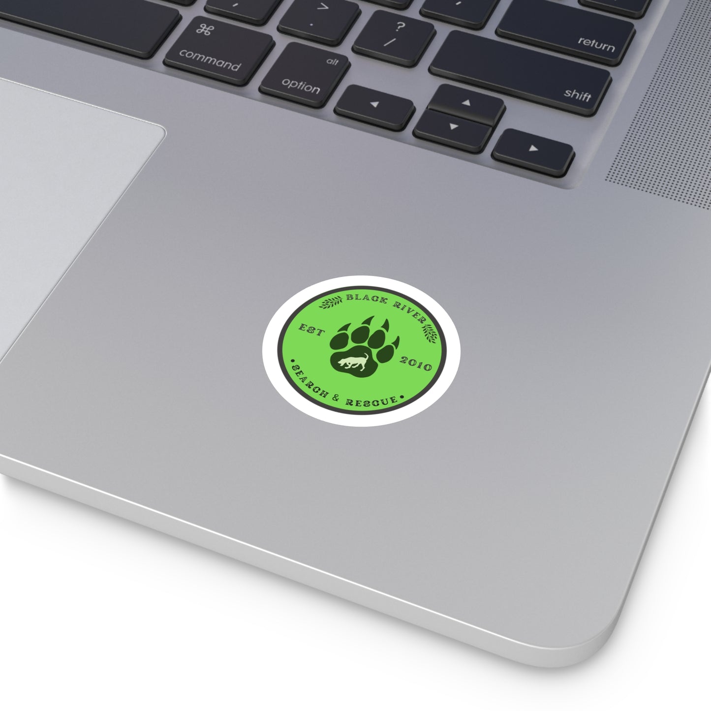 BRSAR Logo Round Stickers, Indoor\Outdoor, Multiple sizes, Green