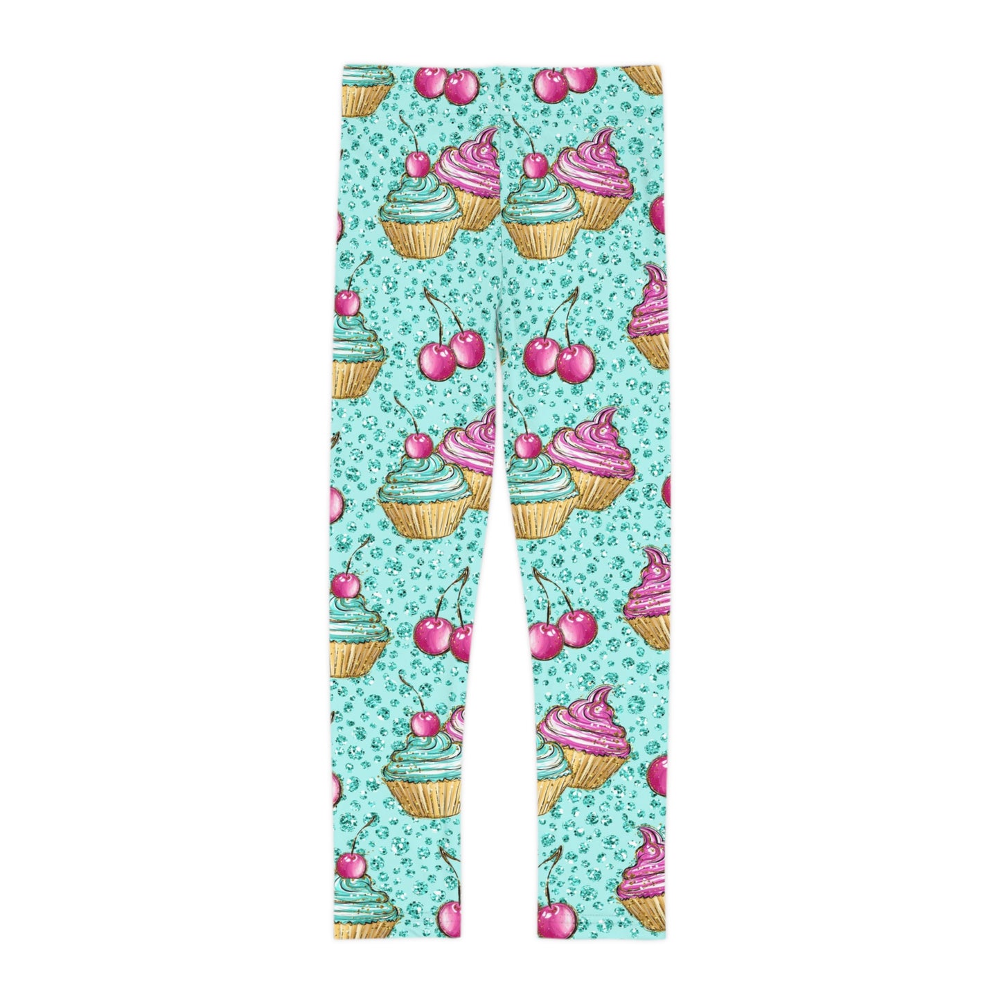 Girls colorful Cupcake leggings.