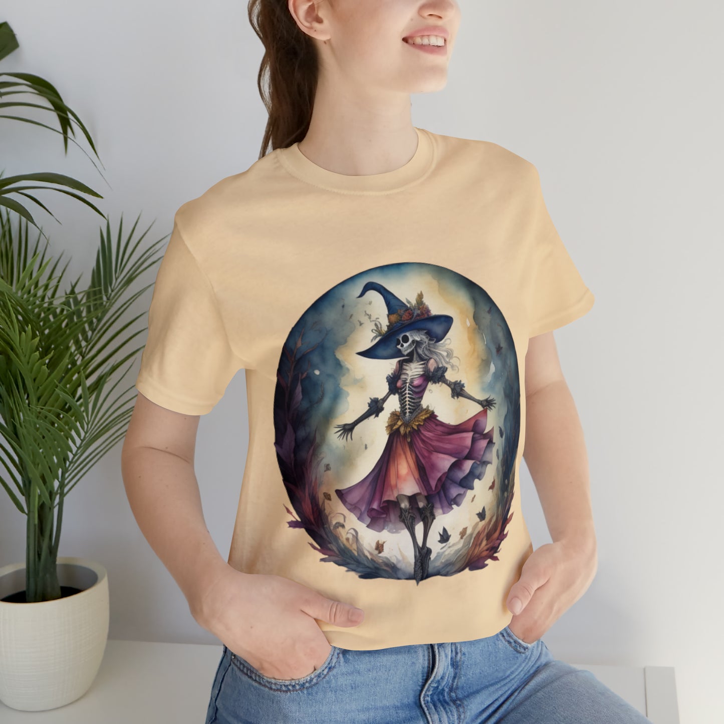 Vintage Halloween Dancing Witch Shirt, Halloween shirt, Dancer shirt, Dancing in the Moon shirt