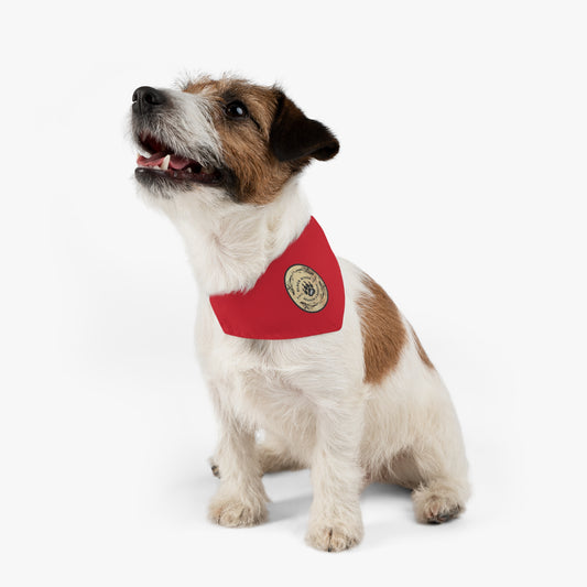 Red Black River Search & Rescue Logo Pet Bandana Collar