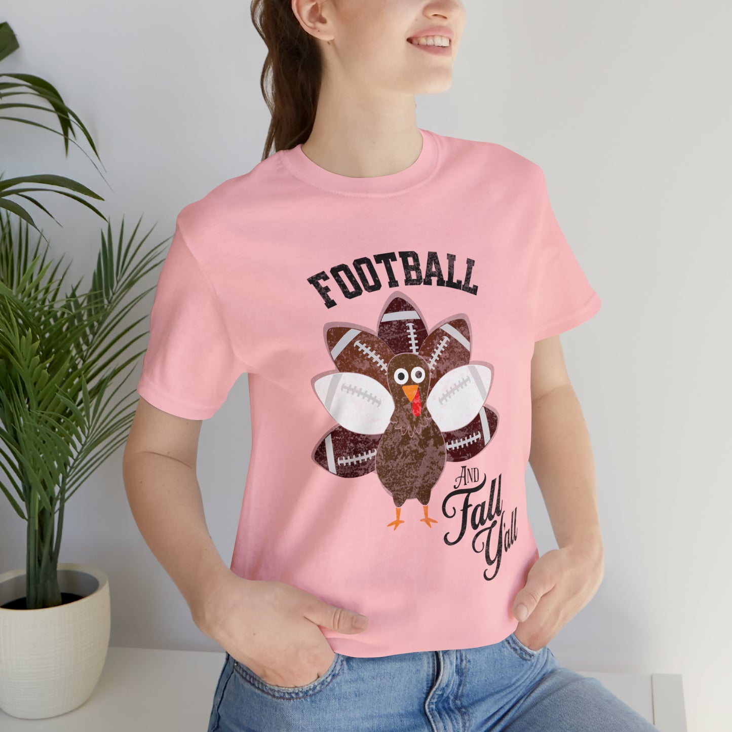 Vintage Dark Red and White Football and Fall Short Sleeve Tee, Football and turkey shirt, Texas A&M