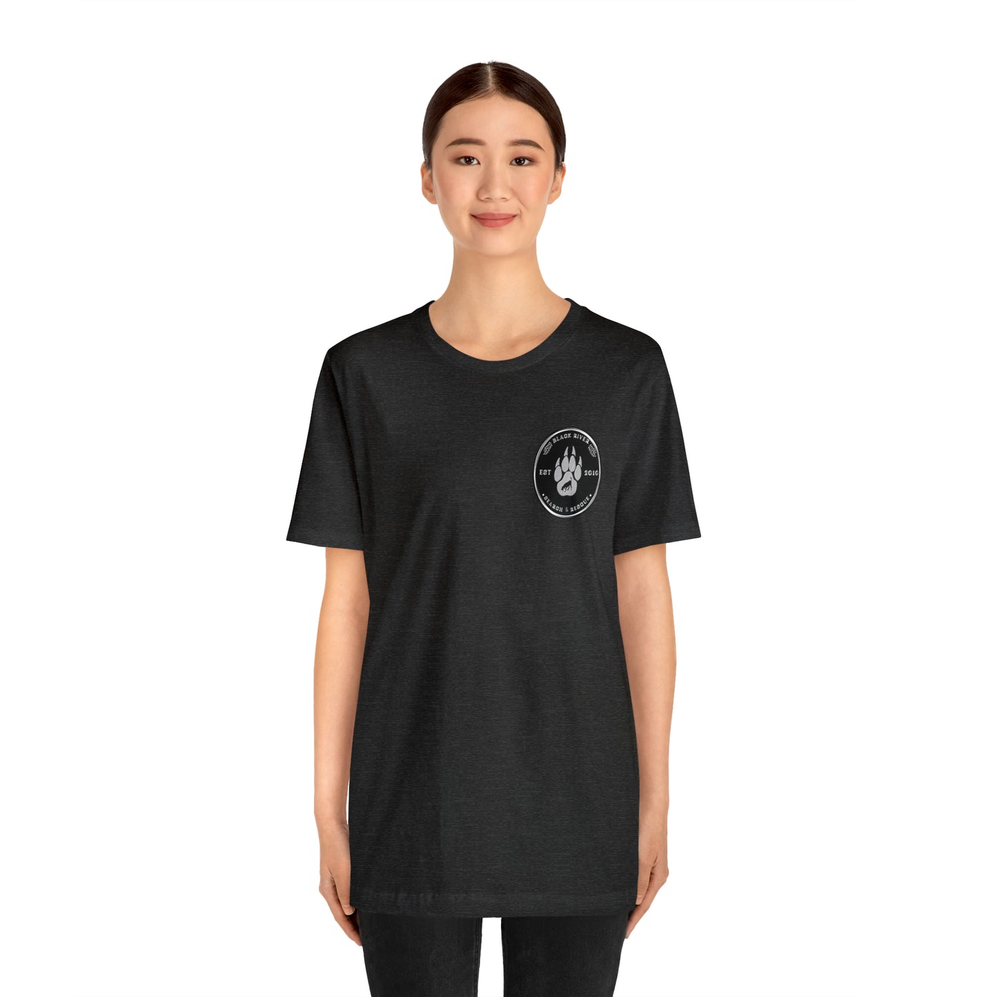 Black River logo black Short Sleeve Tee