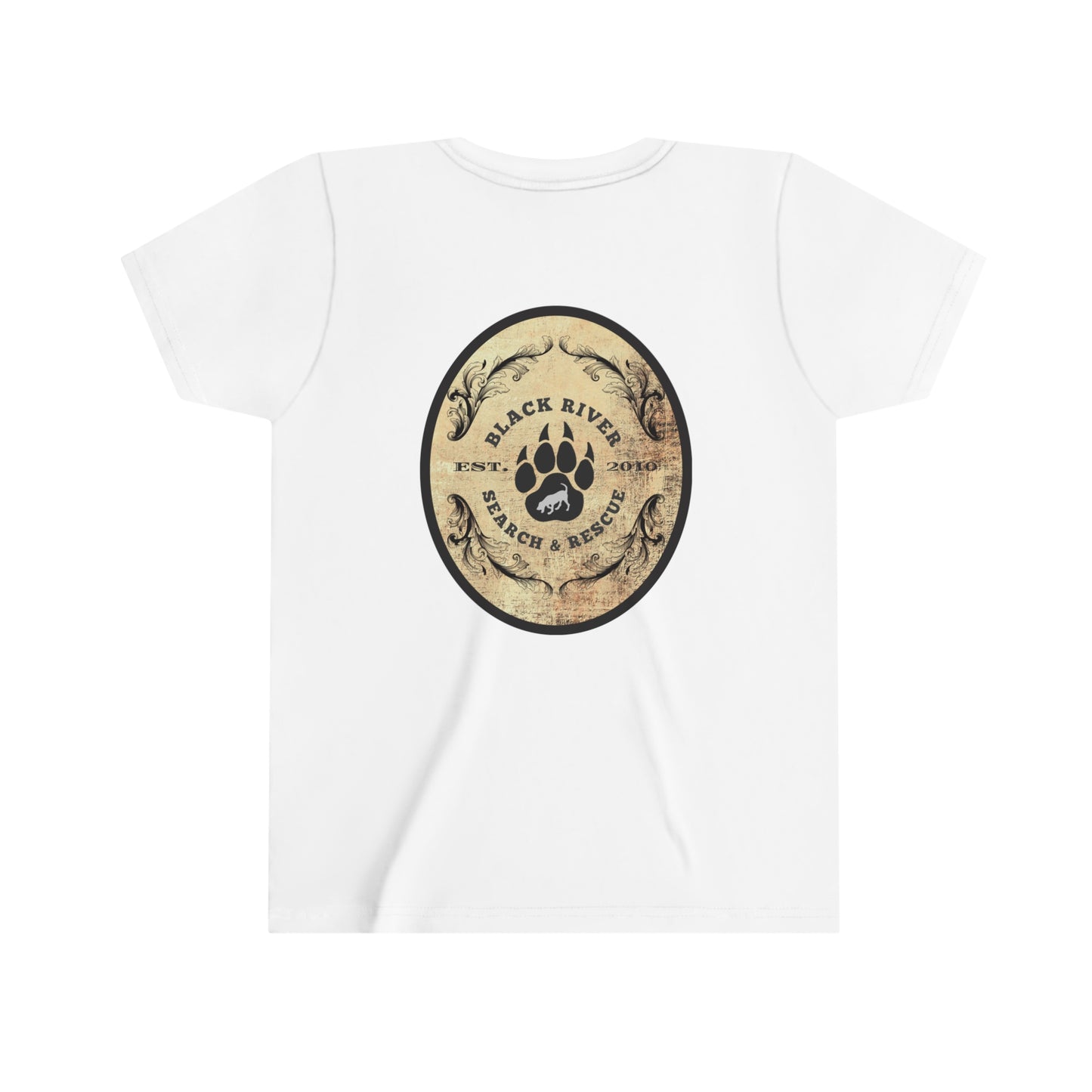 Black River Search & Rescue Logo Youth Short Sleeve Tee