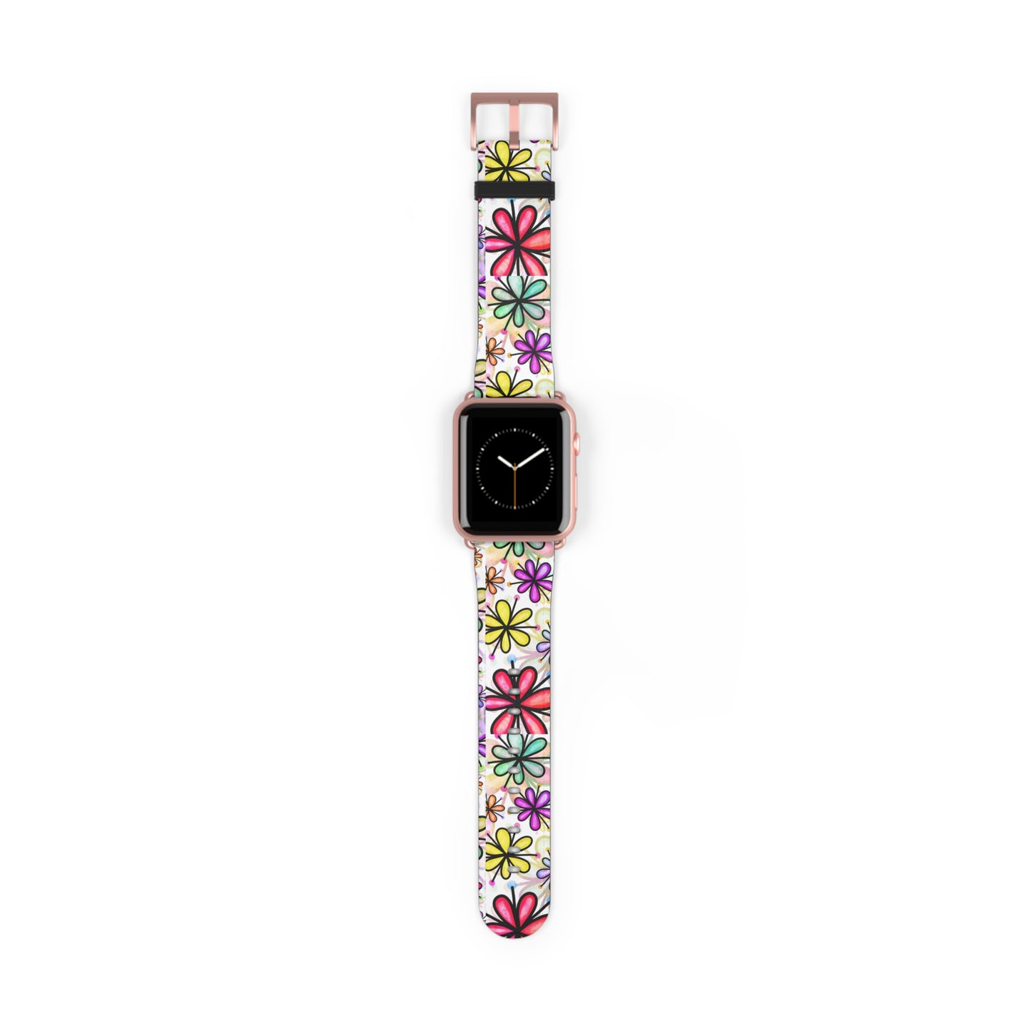 Retro flower multicolor Apple Watch Band floral