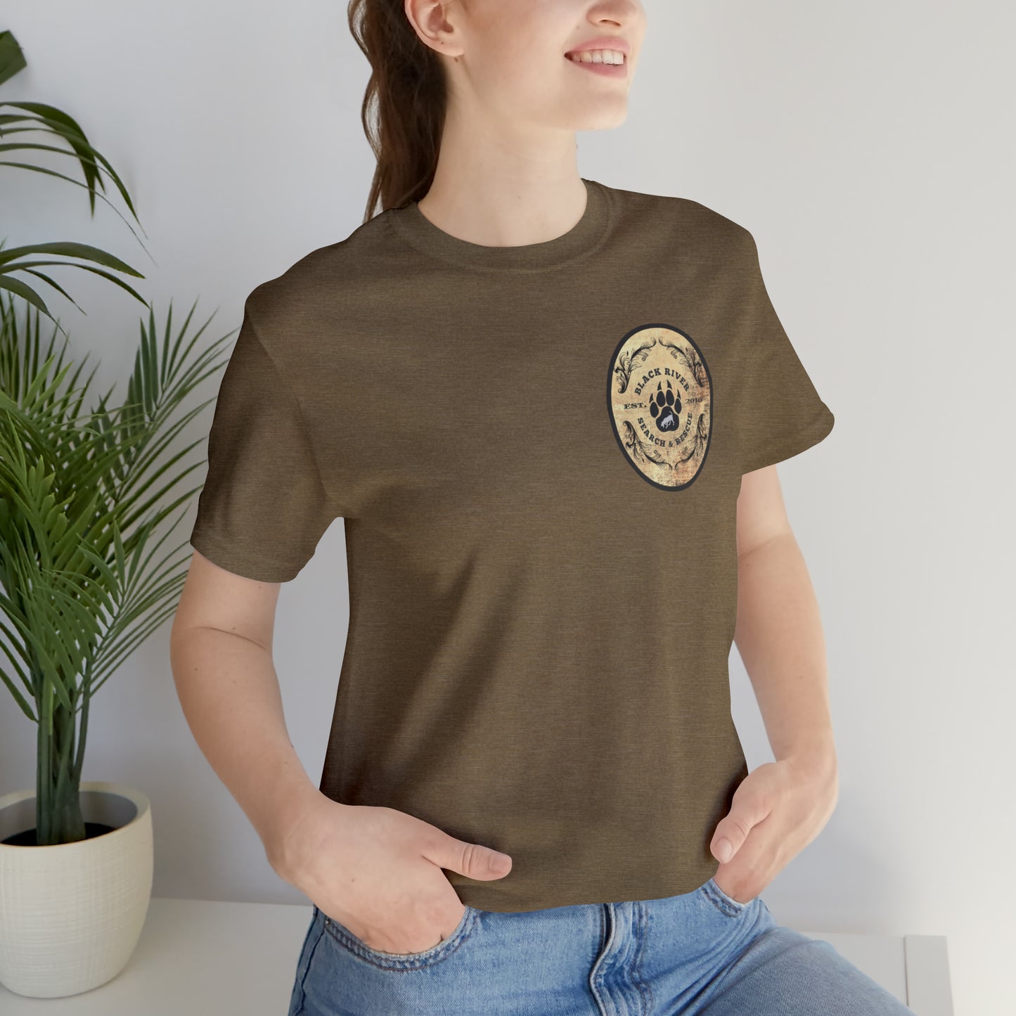 Black River Search & Rescue Logo Unisex Jersey Short Sleeve Tee