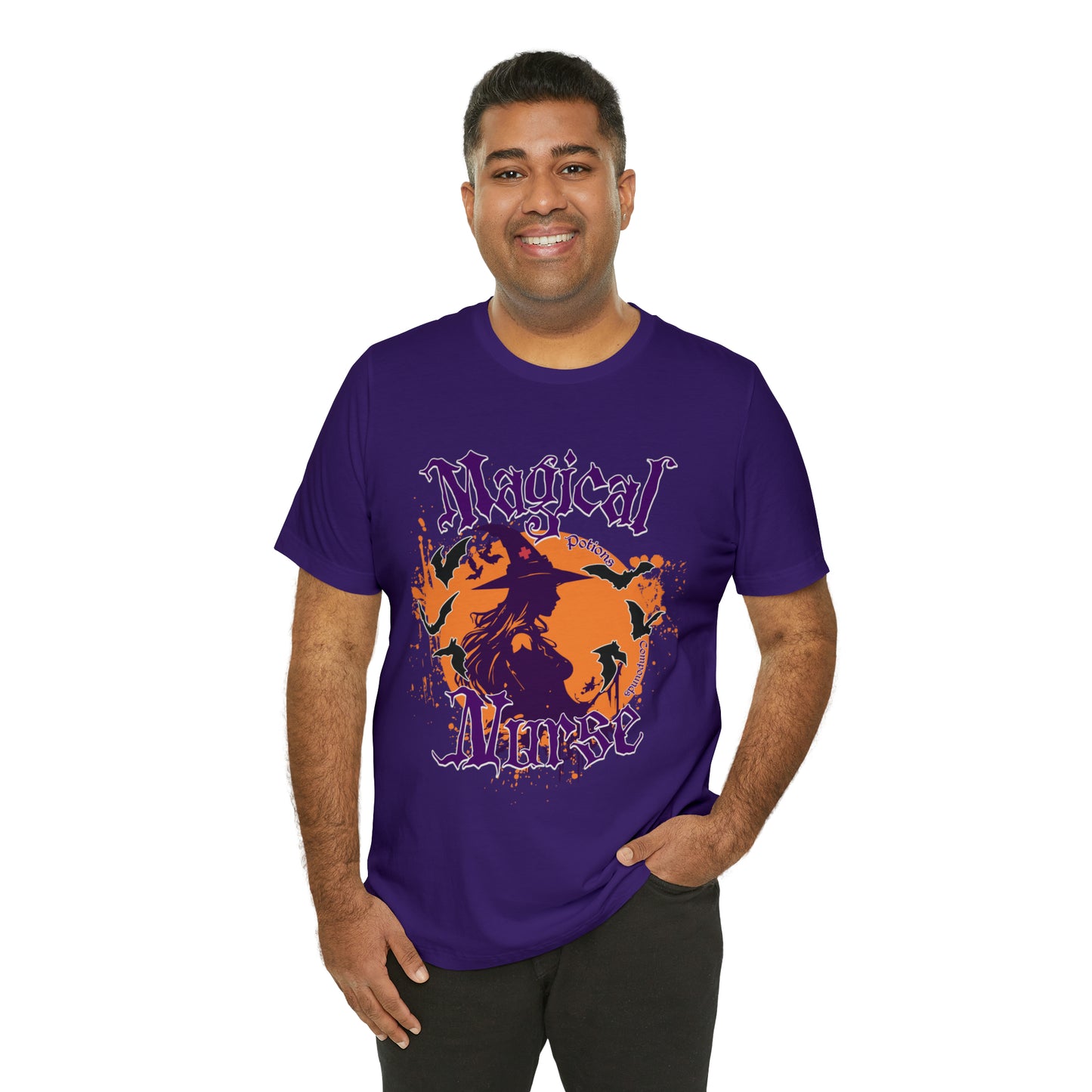 Magical Nurse Halloween short sleeved shirt