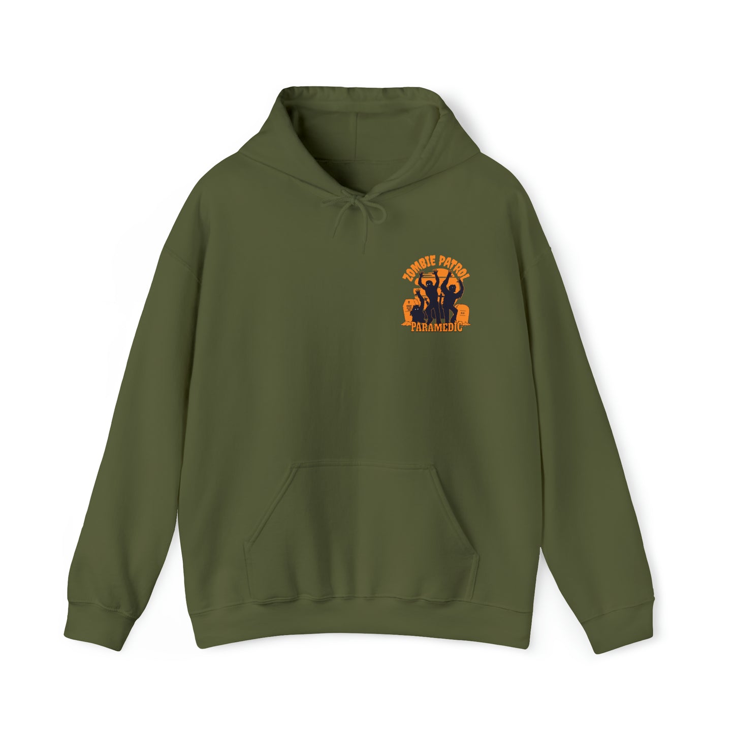 Zombie Patrol Paramedic Halloween Hooded Sweatshirt