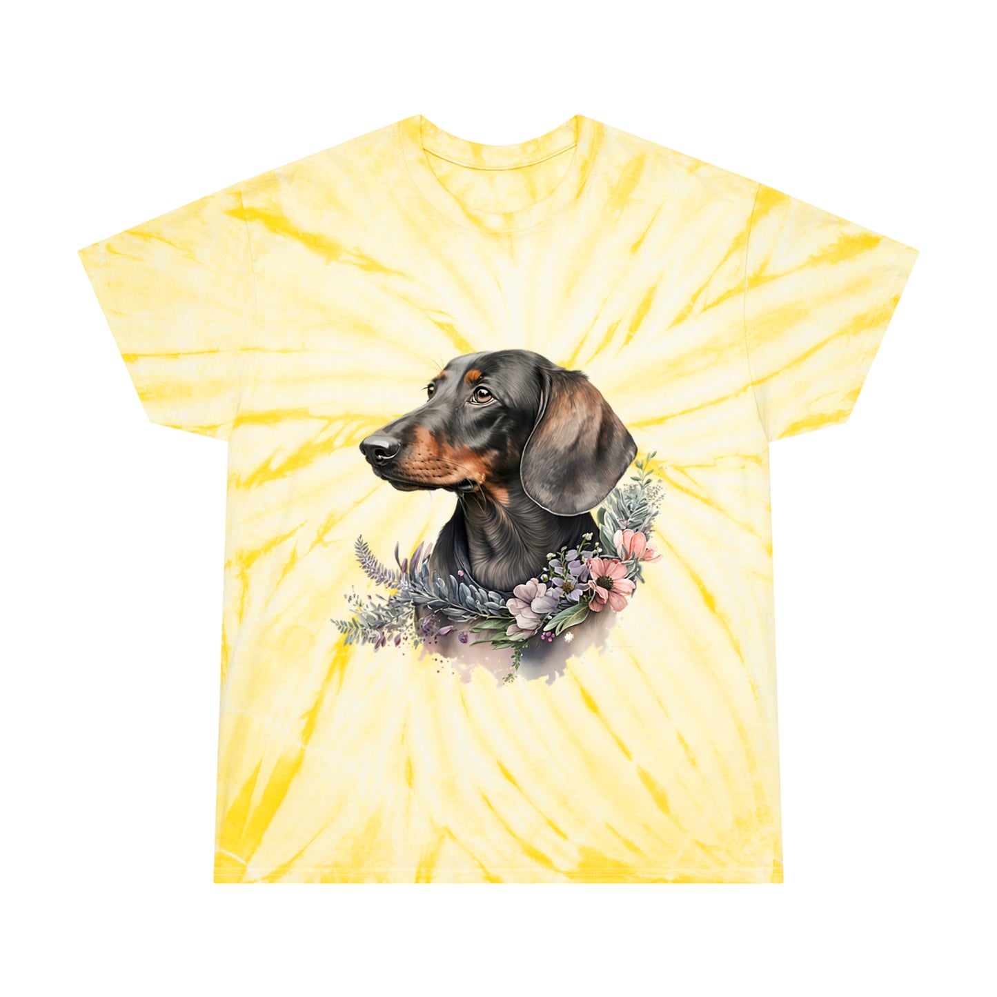 Dachshund pawprint Love Tie-Dye Tee, Cyclone
