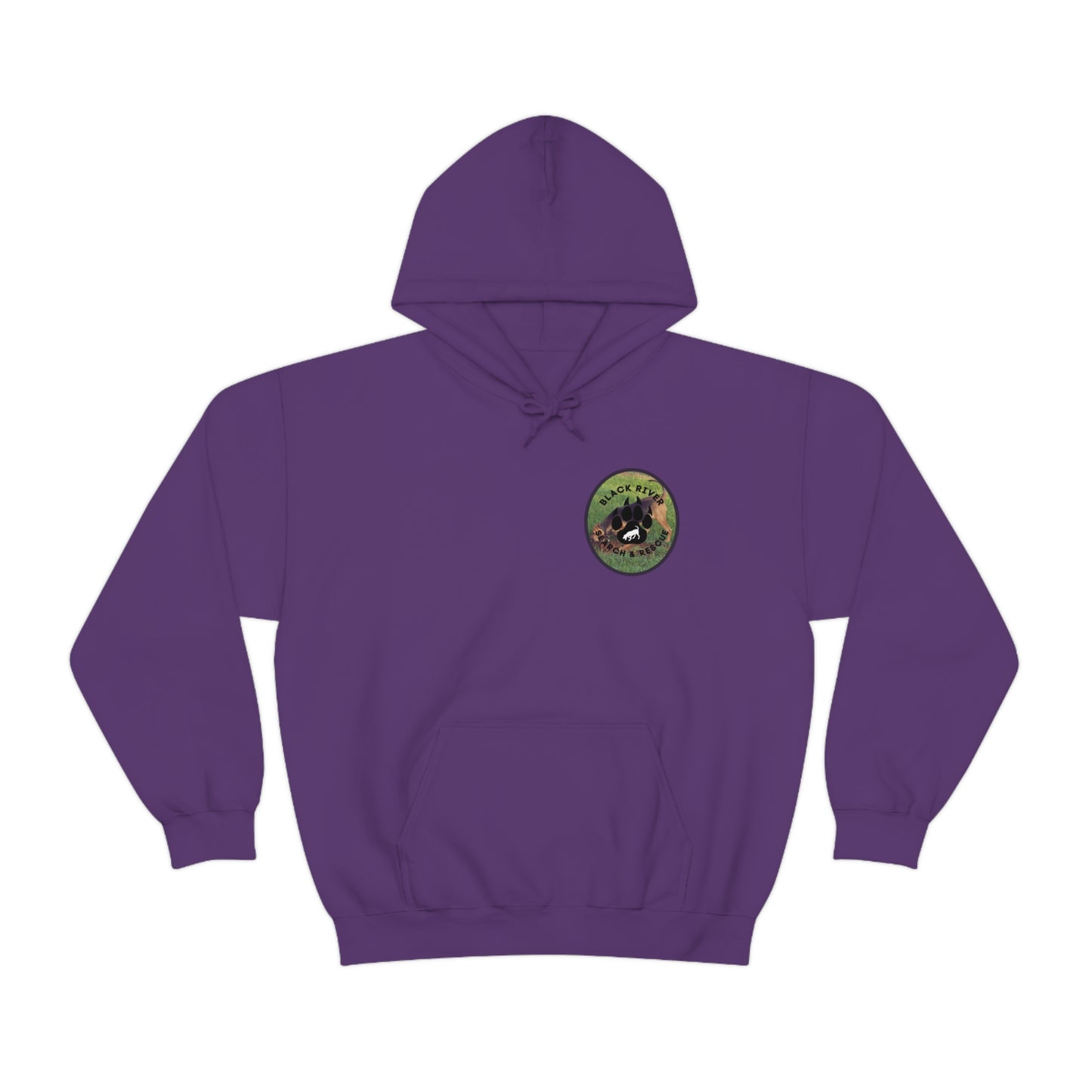 Black River Search & Rescue Logo with Lucy Unisex Heavy Blend™ Hooded Sweatshirt