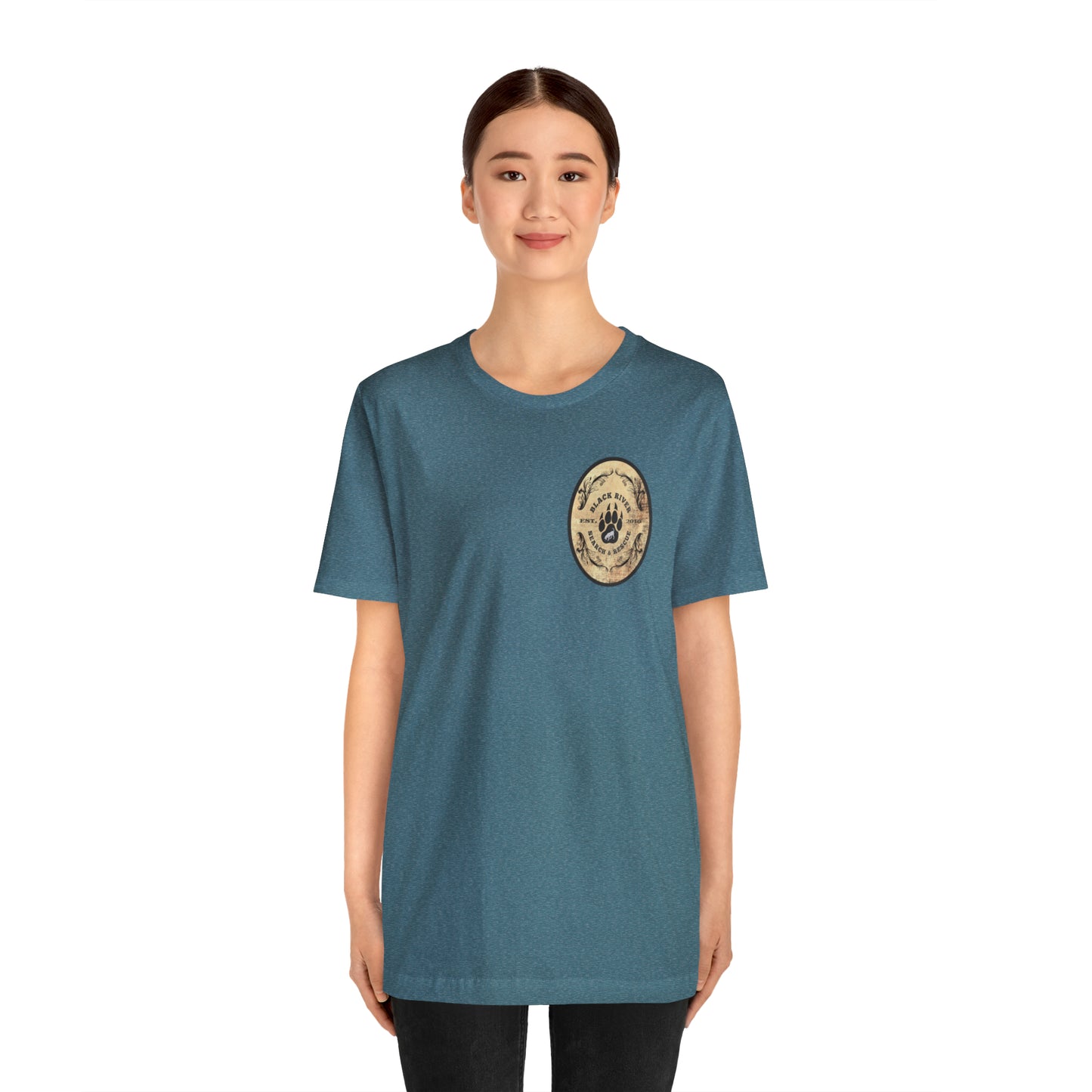 Black River Search & Rescue Logo Unisex Jersey Short Sleeve Tee