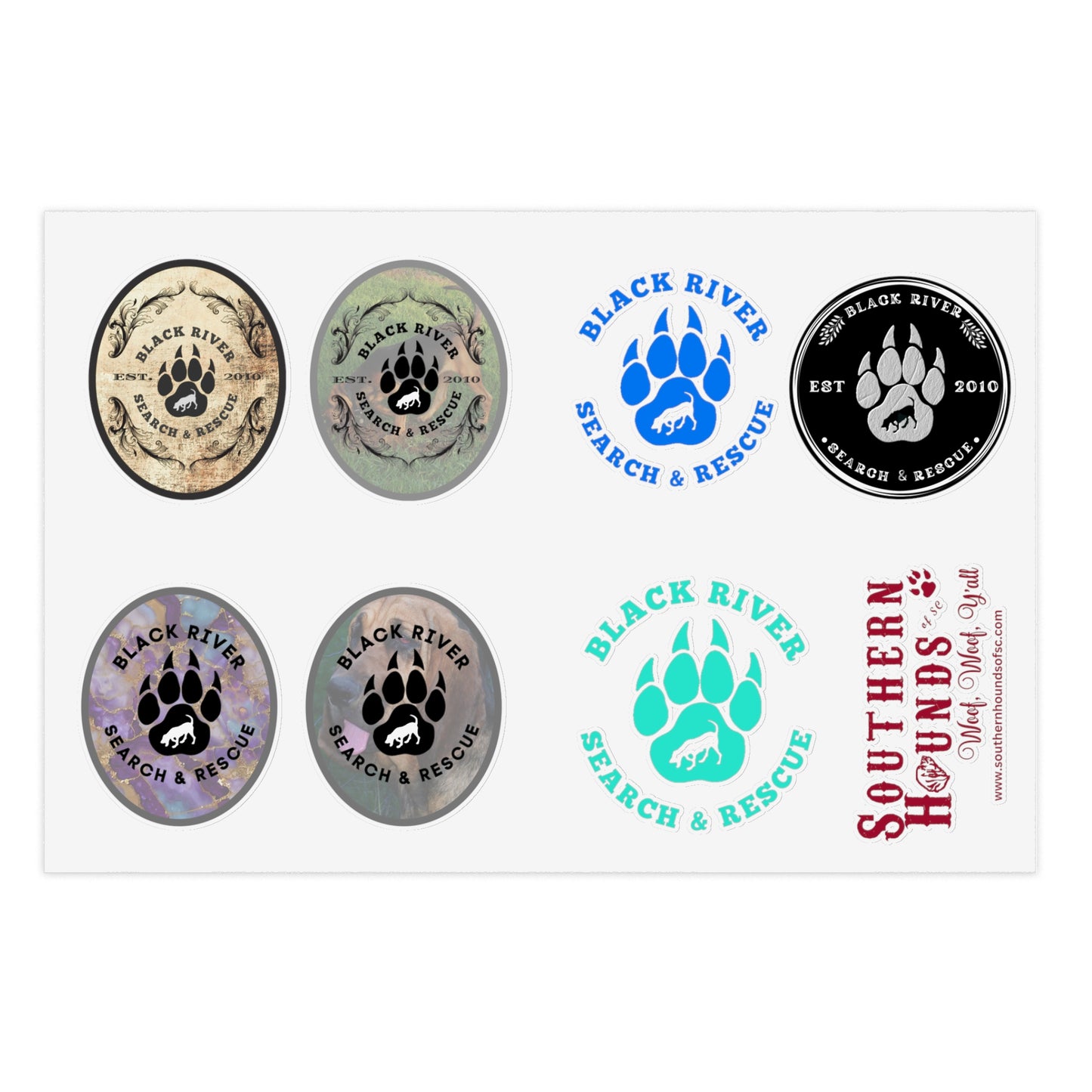 Black River Search and Rescue Sticker Sheets