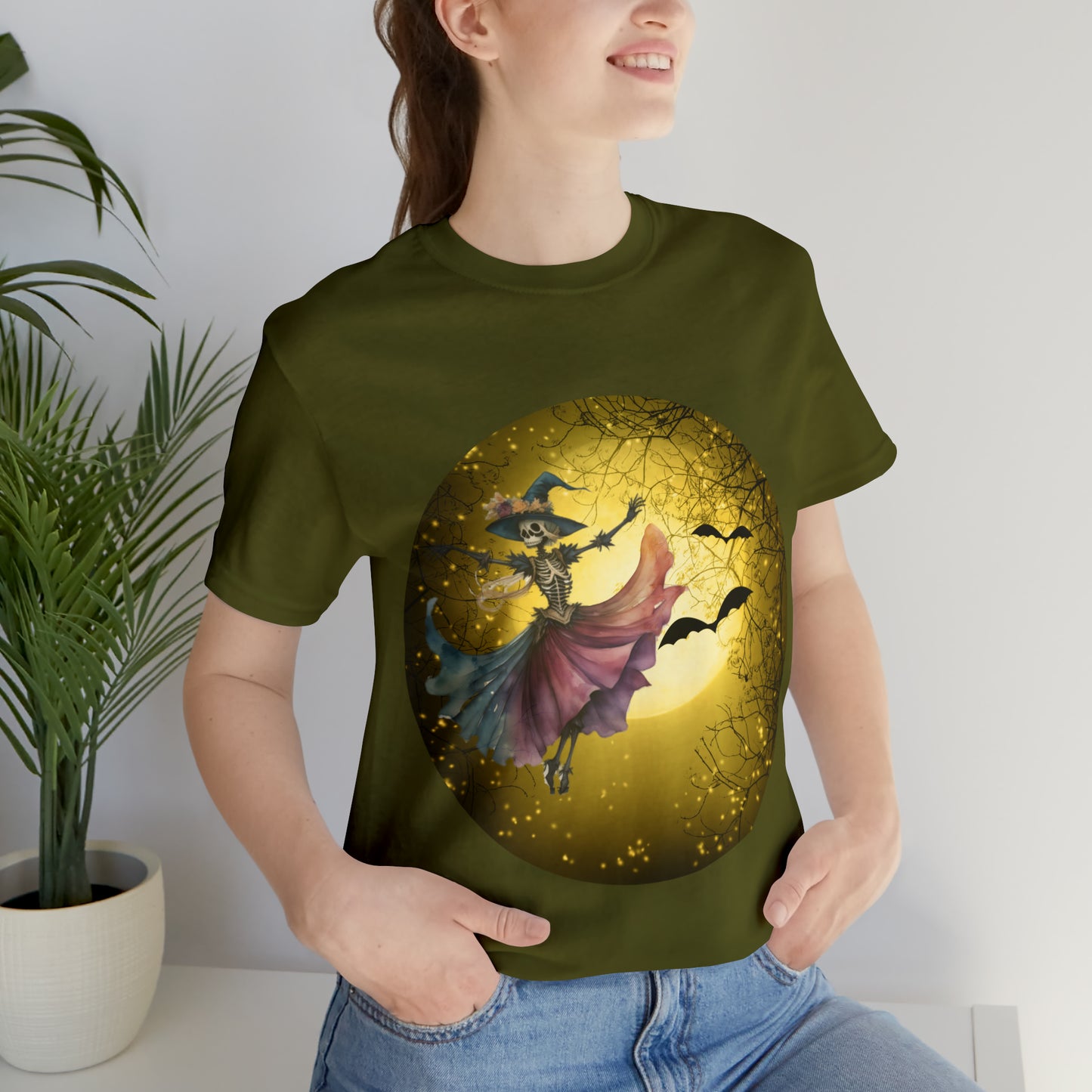 Vintage Halloween Dancing Witch Shirt, Halloween shirt, Dancer shirt, Dancing in the Moon shirt, Witchy Dancer