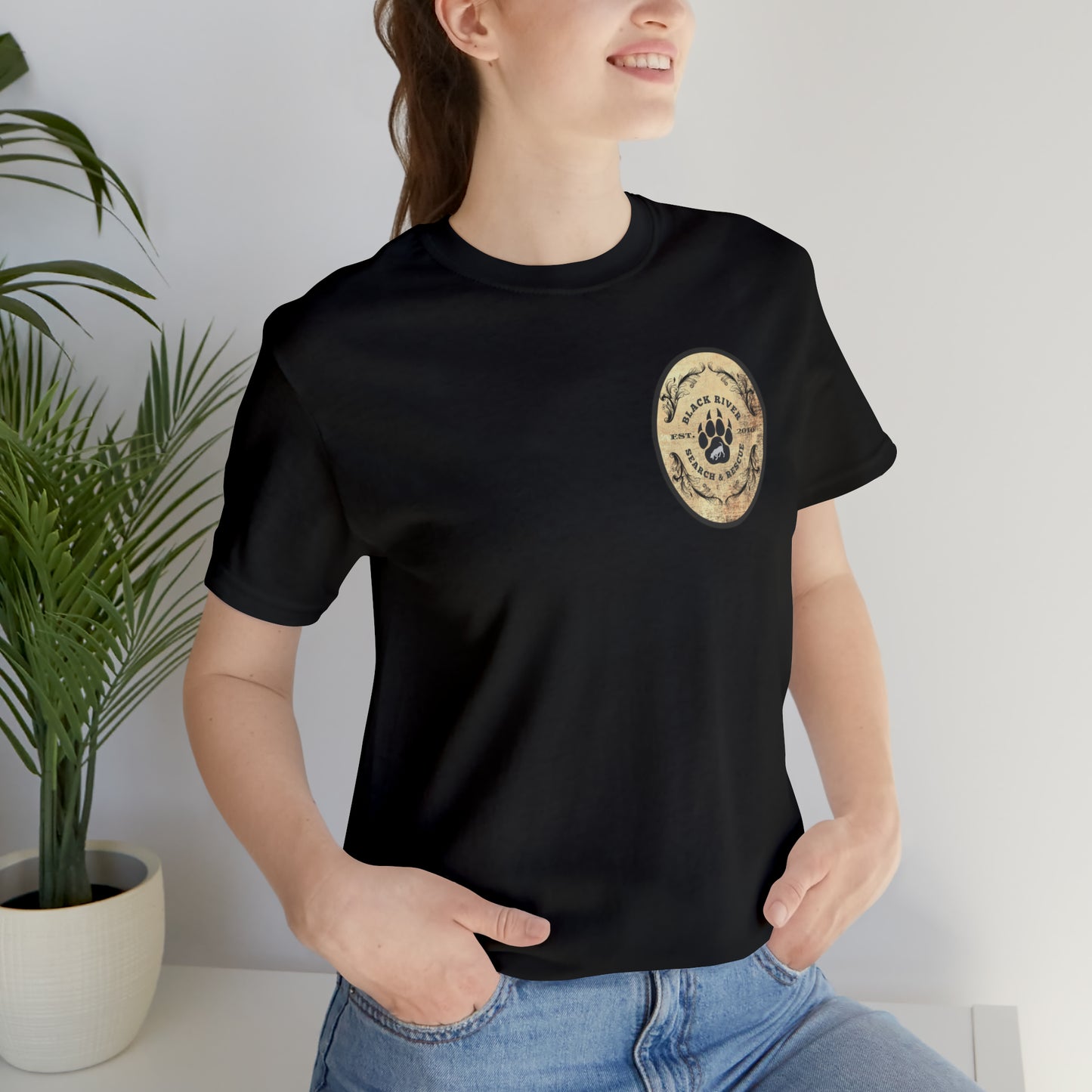 Black River Search & Rescue Logo Unisex Jersey Short Sleeve Tee