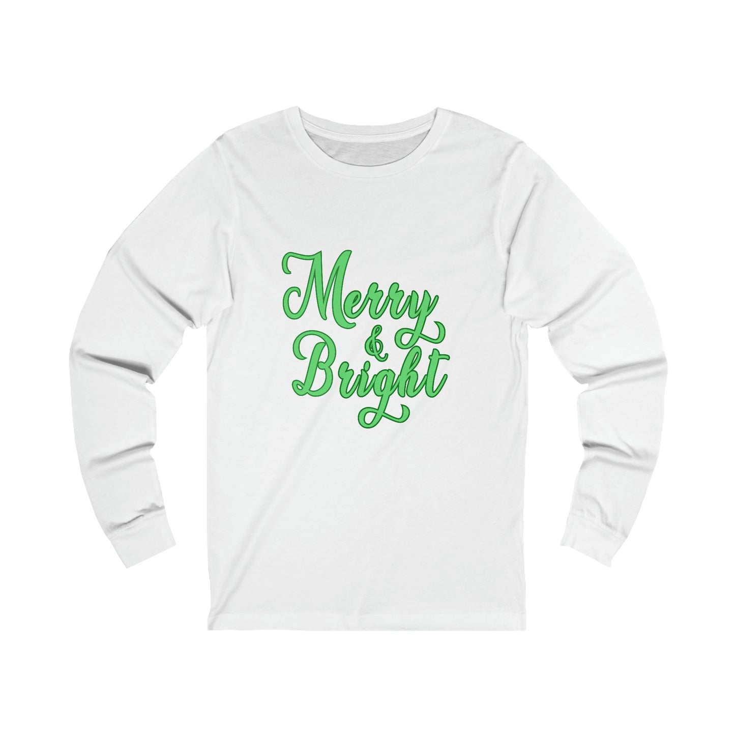 Green Merry & Bright Long Sleeve Tee