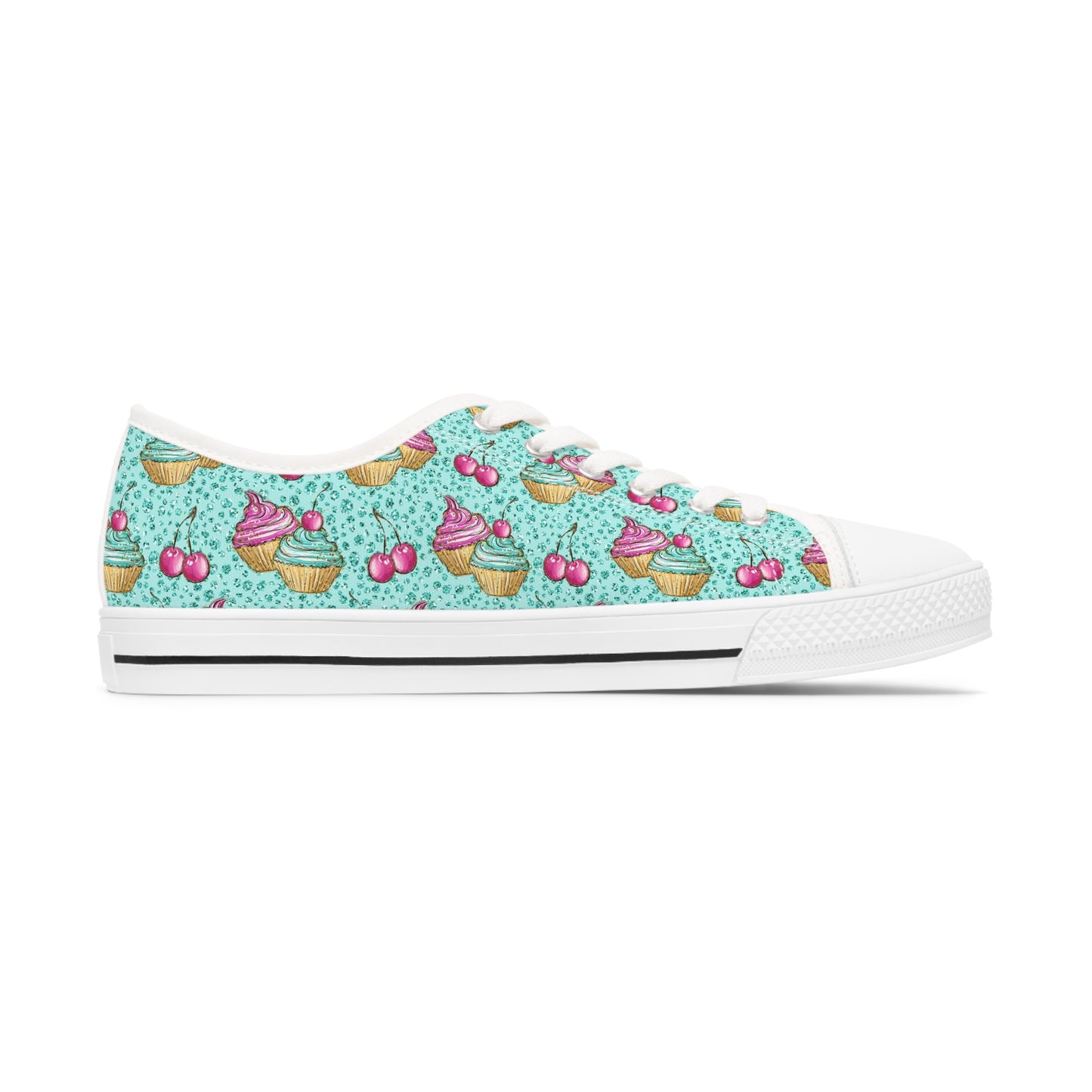 Cupcake Women's Low Top Sneakers Green Pick