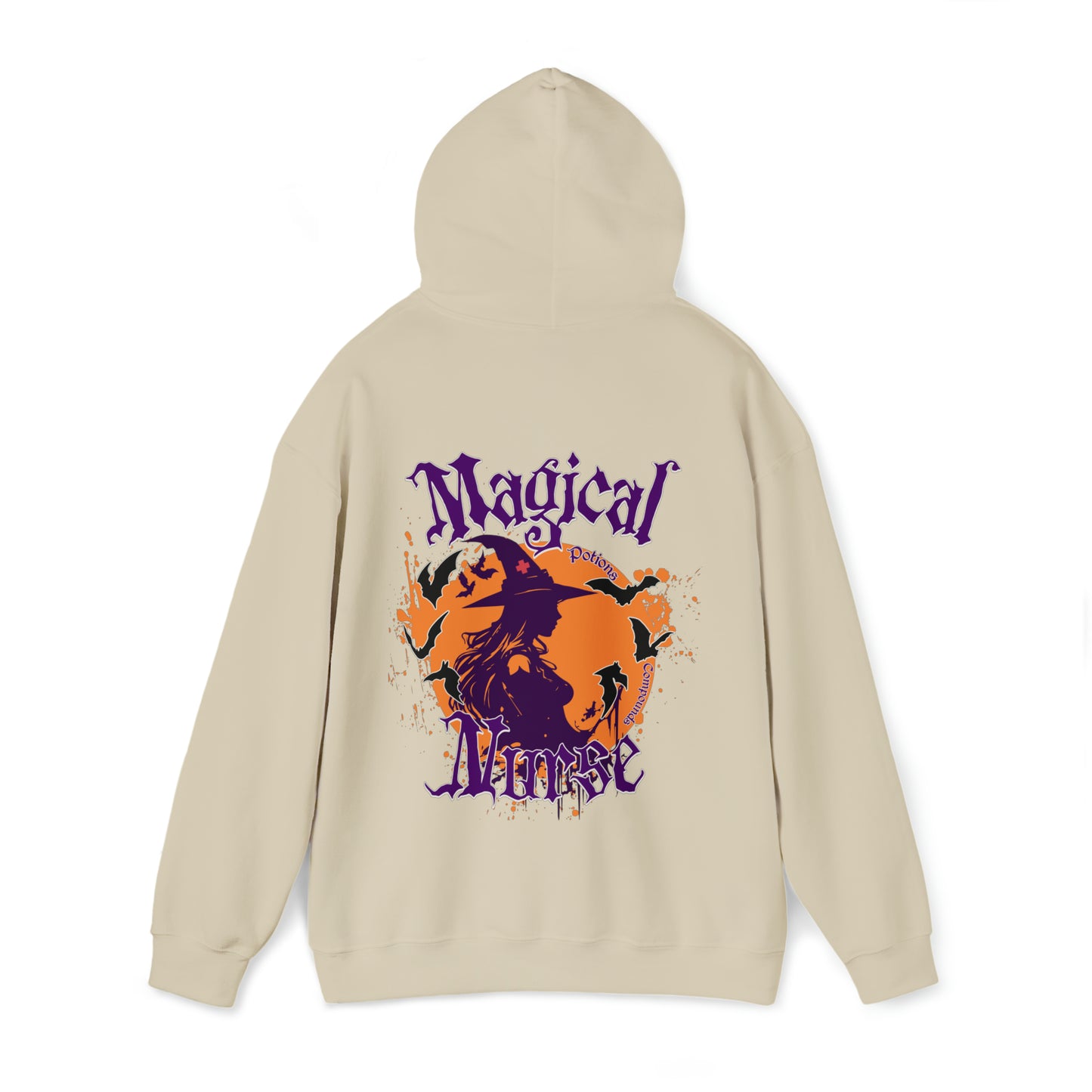 Magical Nurse Halloween Hooded Sweatshirt