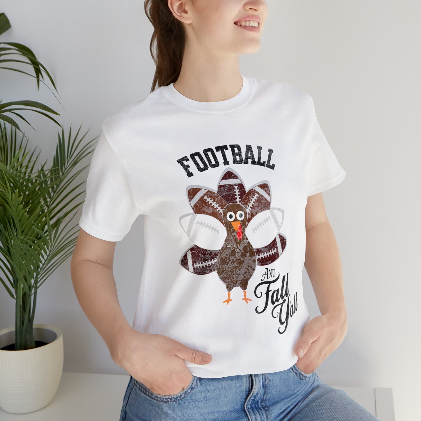 Vintage Dark Red and White Football and Fall Short Sleeve Tee, Football and turkey shirt, Texas A&M