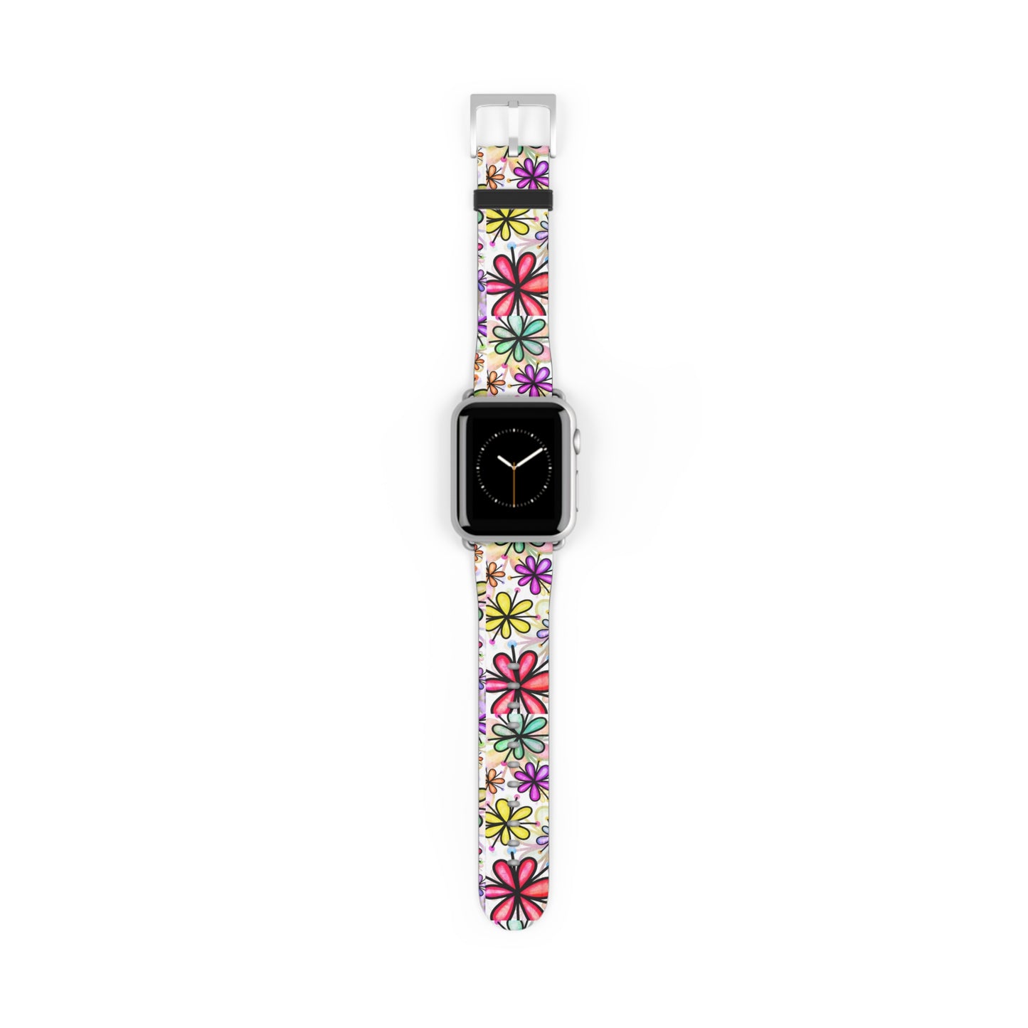Retro flower multicolor Apple Watch Band floral