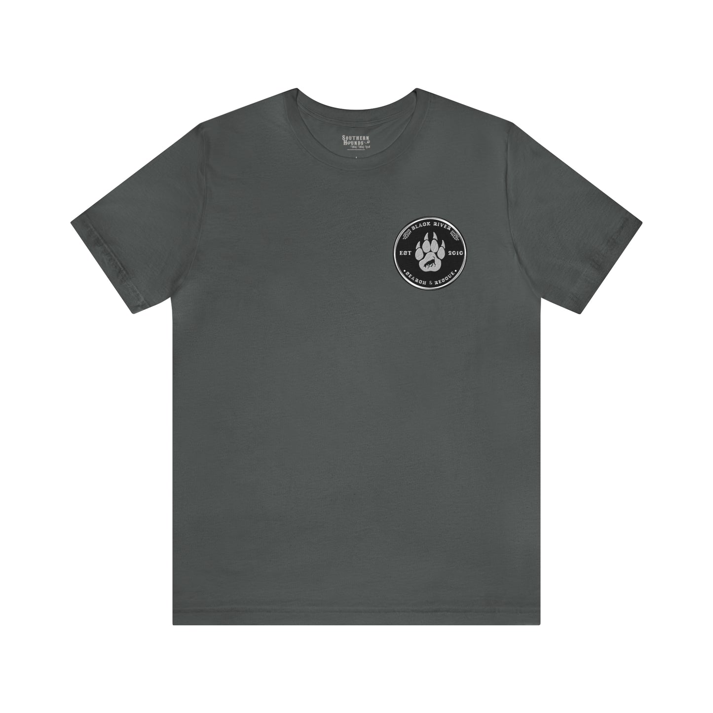 Black River logo black Short Sleeve Tee