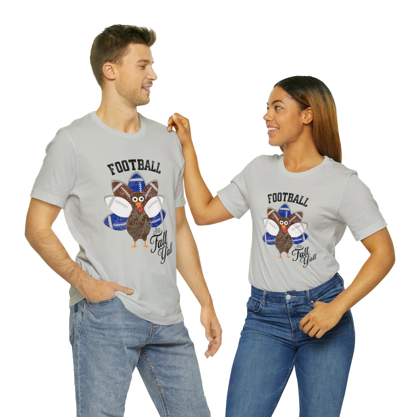 Vintage Blue and White Football Short Sleeve Tee, Football and turkey shirt, Kentucky