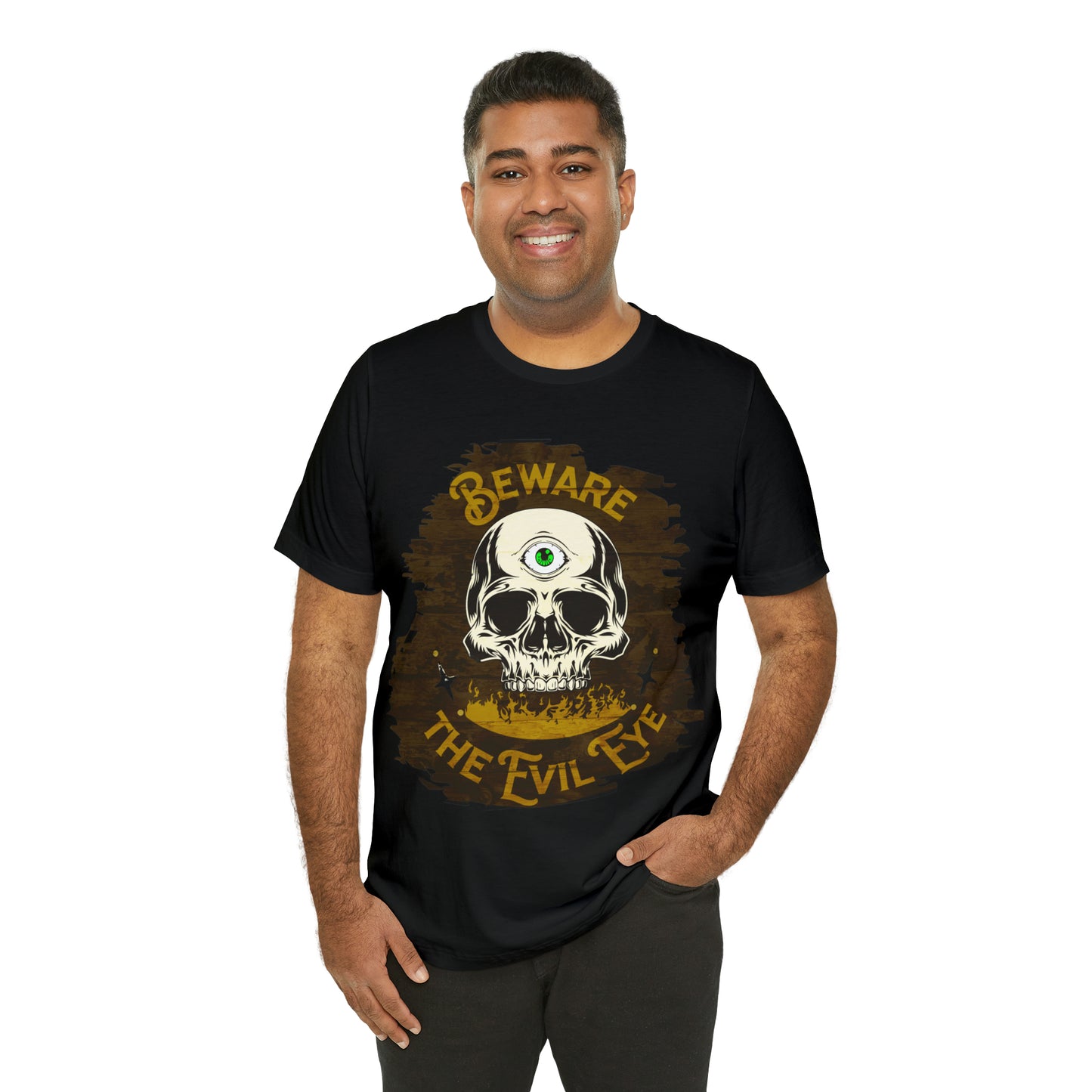 Green Evil Eye Halloween Shirt, Halloween shirt, Skull Shirt