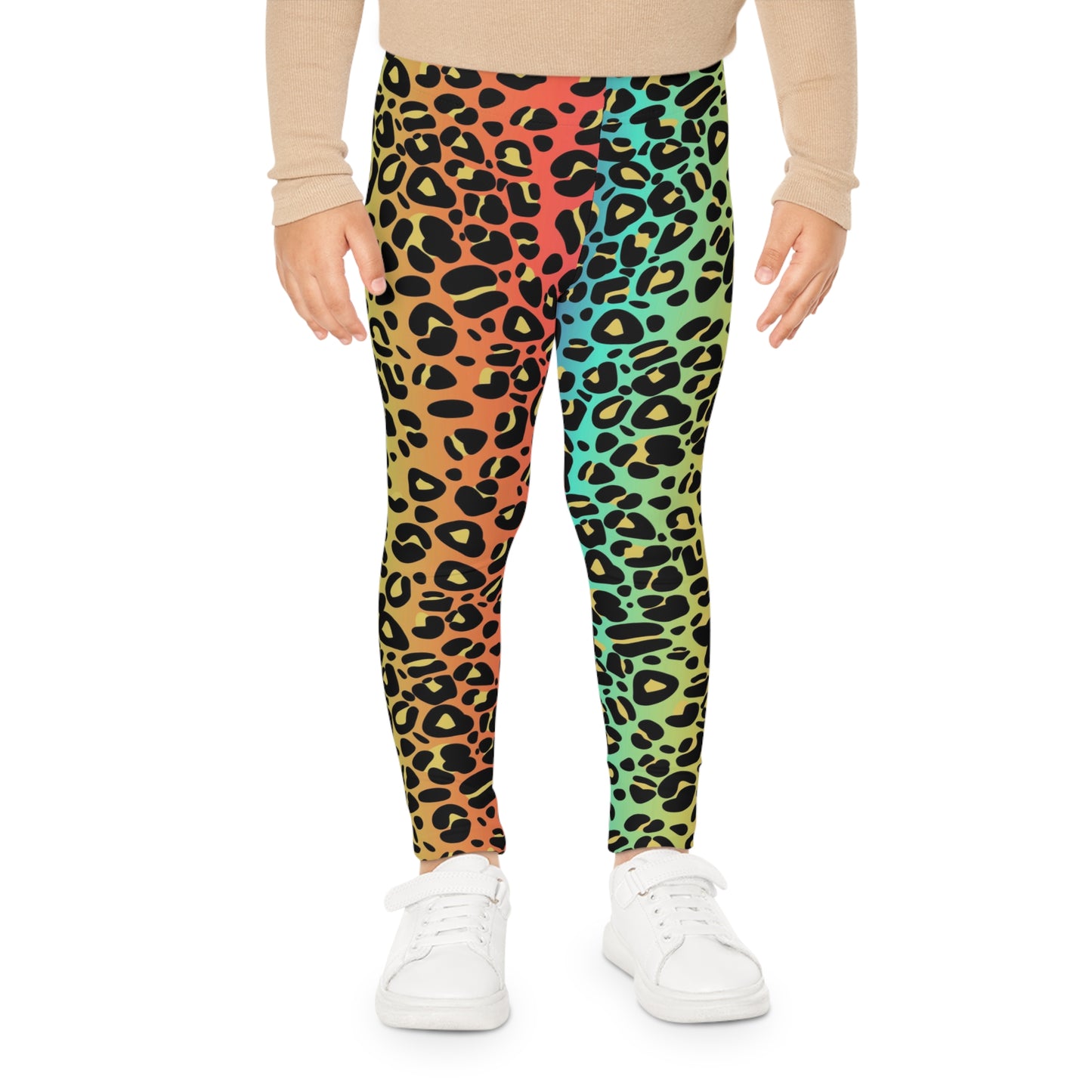 Kids Leggings Rainbow leopard print