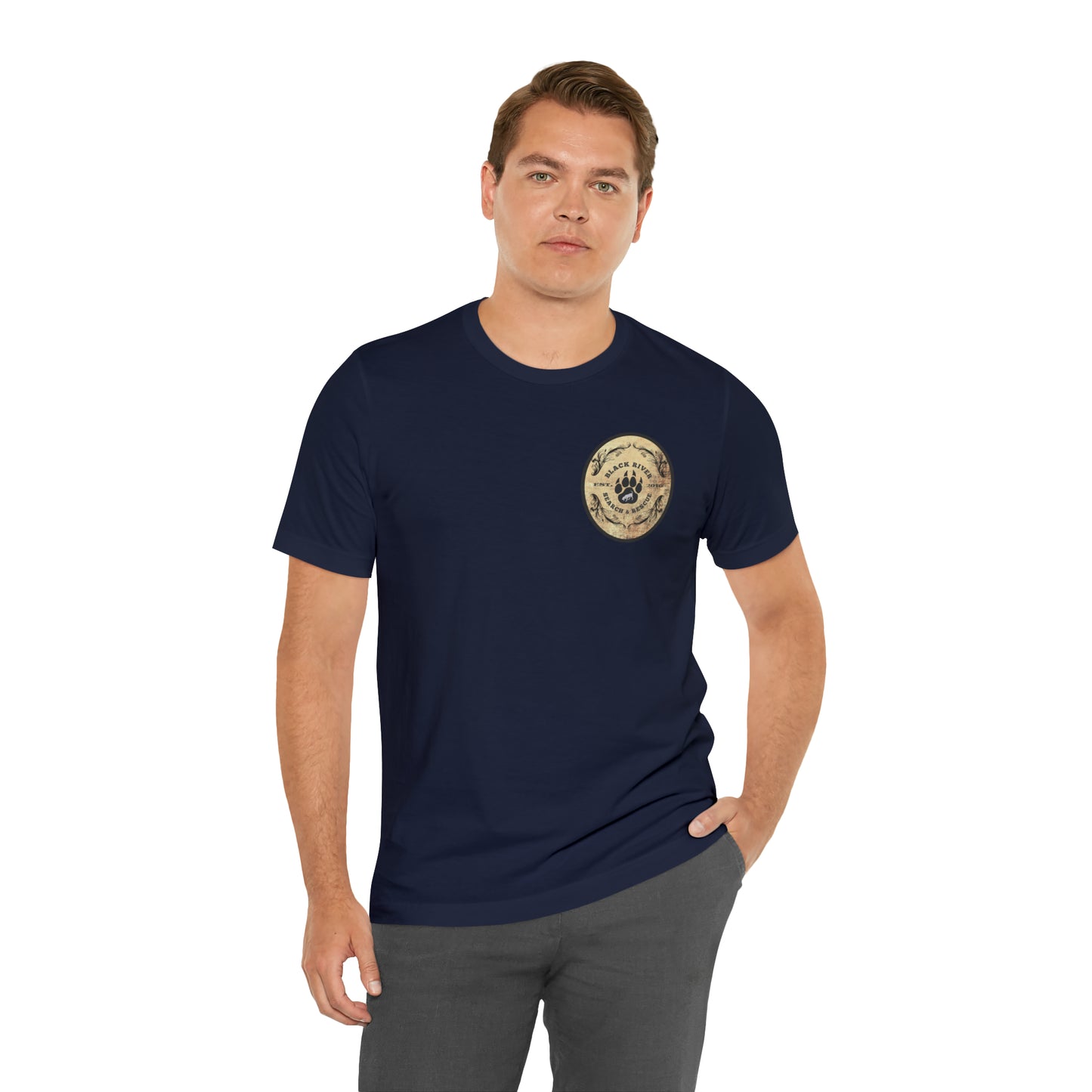 Black River Search & Rescue Logo Unisex Jersey Short Sleeve Tee