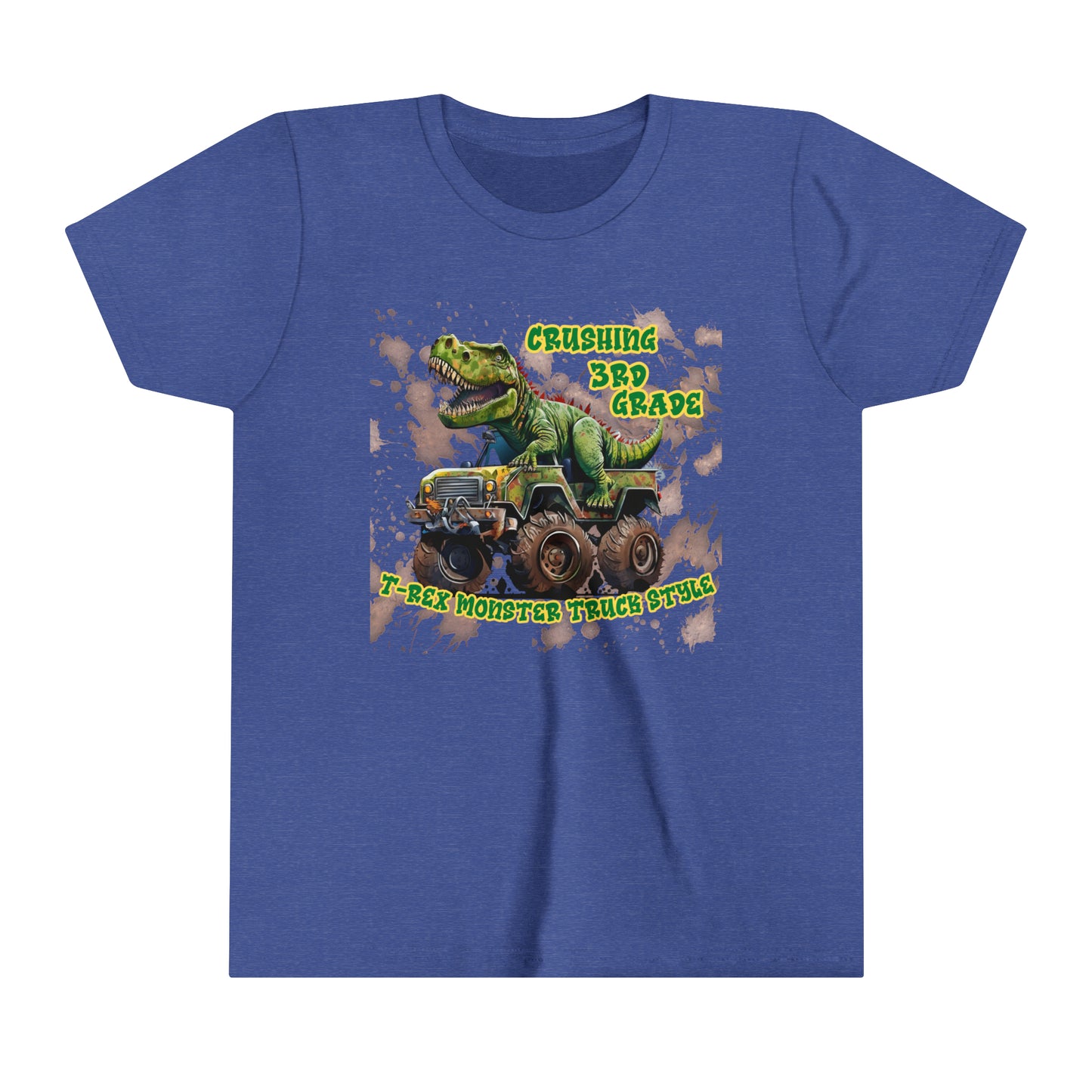 Kids back to school Tee, T-Rex Tee, T-rex T-shirt, Monster Truck Tee, School Tee, 3rd Grade tee