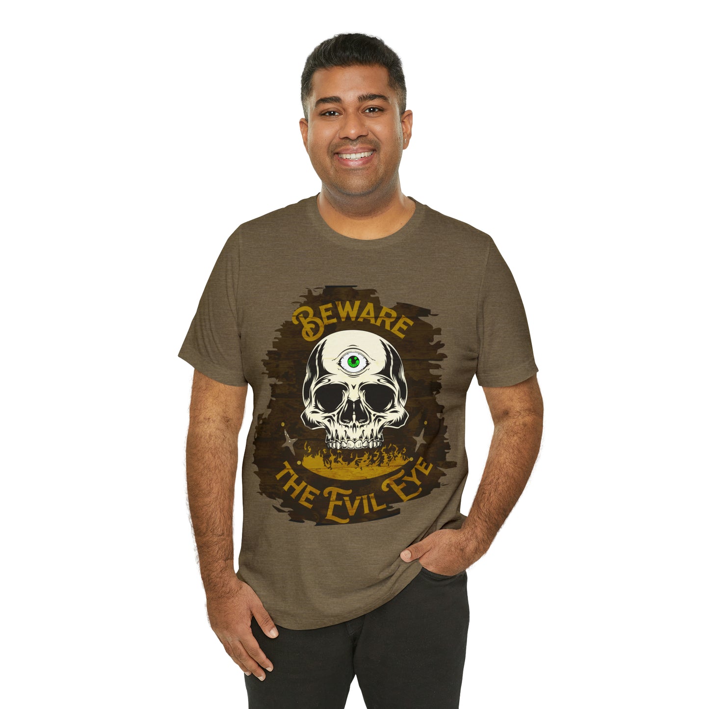 Green Evil Eye Halloween Shirt, Halloween shirt, Skull Shirt