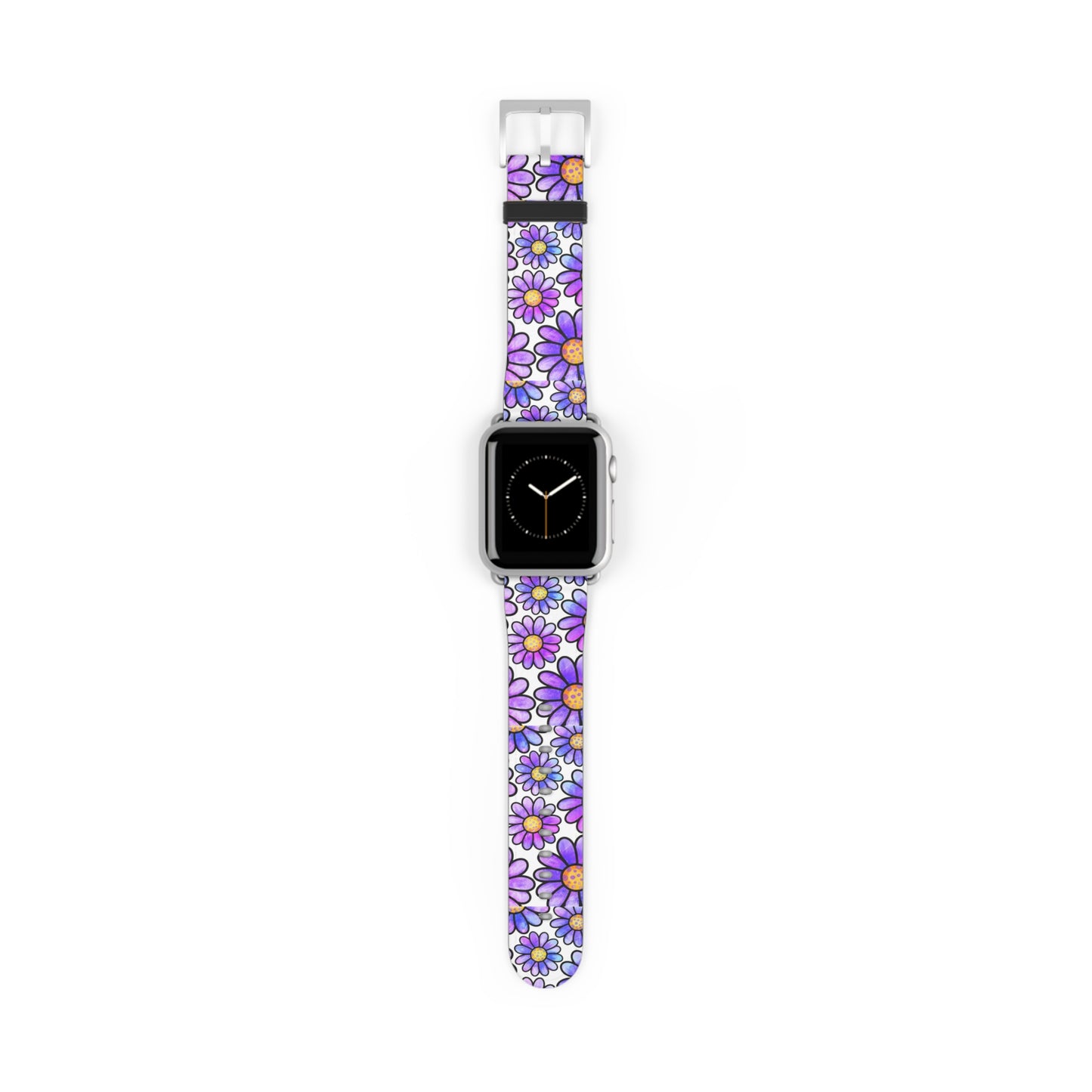 Retro Purple Flower Apple Watch Band