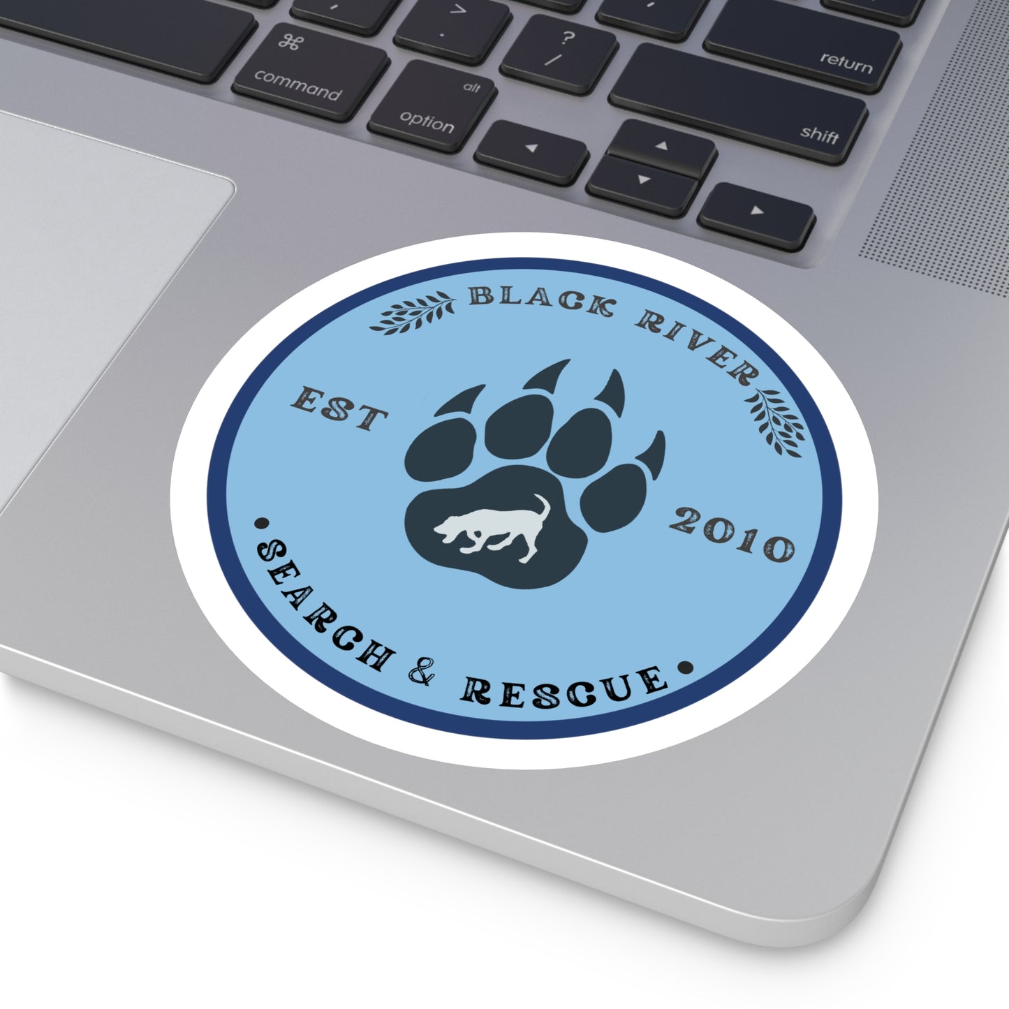 BRSAR Logo Round Stickers, Indoor\Outdoor, Multiple sizes, Blue