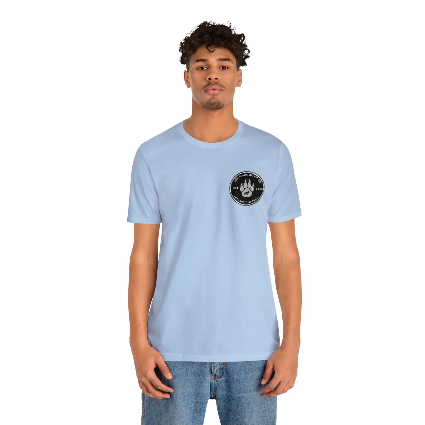 Black River logo black Short Sleeve Tee