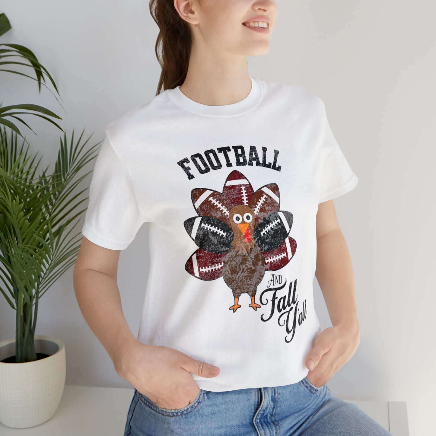 Vintage Garnet and Black Football and Fall Short Sleeve Tee, Football and turkey shirt, South Carolina