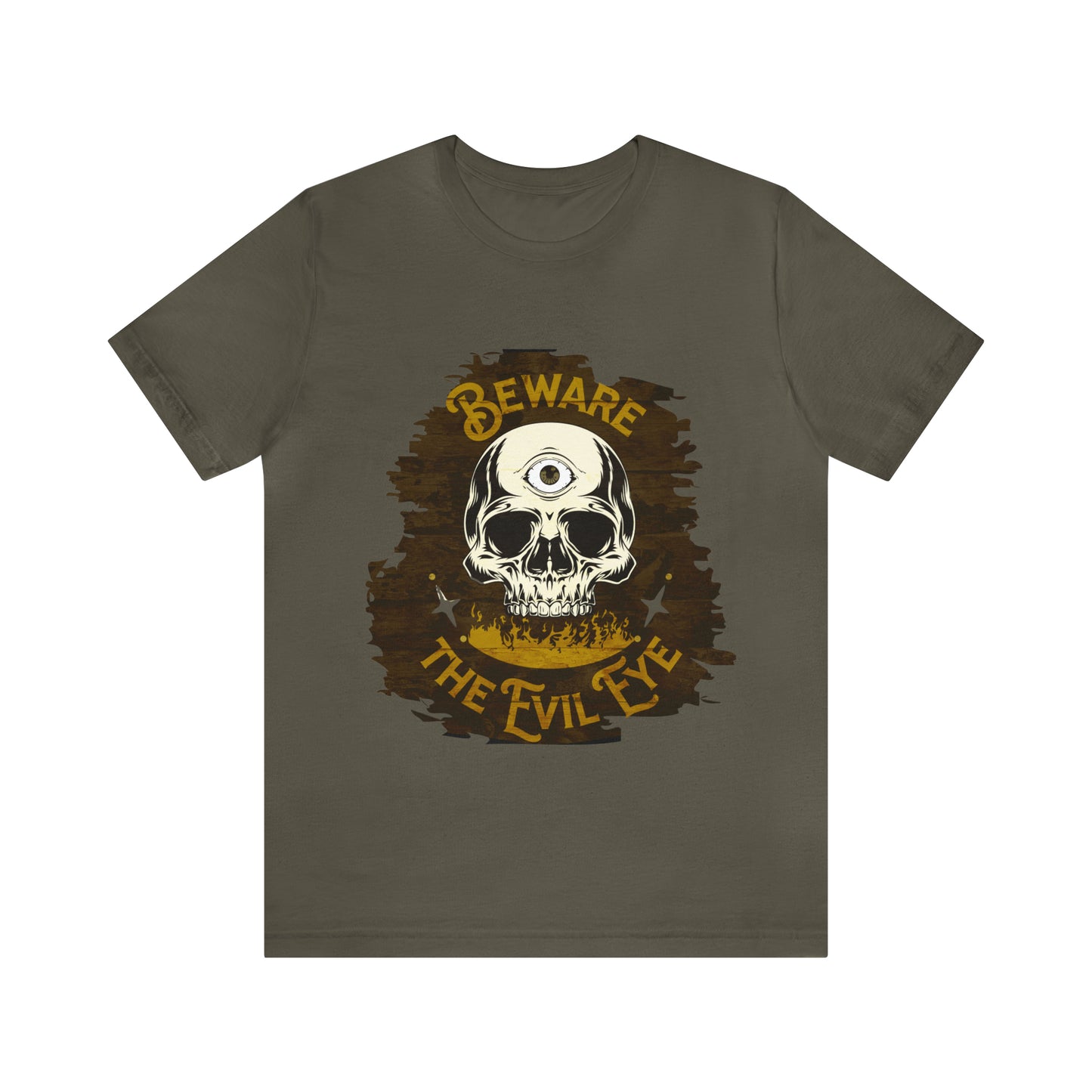 Brown Evil Eye Halloween Shirt, Halloween shirt, Skull Shirt