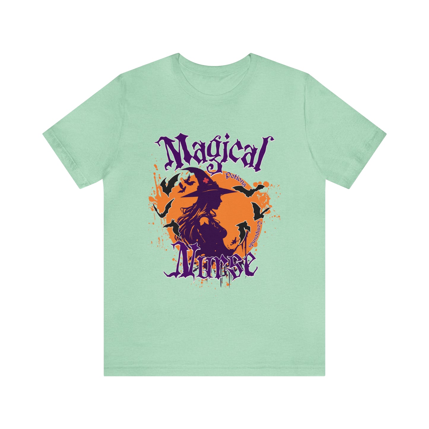 Magical Nurse Halloween short sleeved shirt