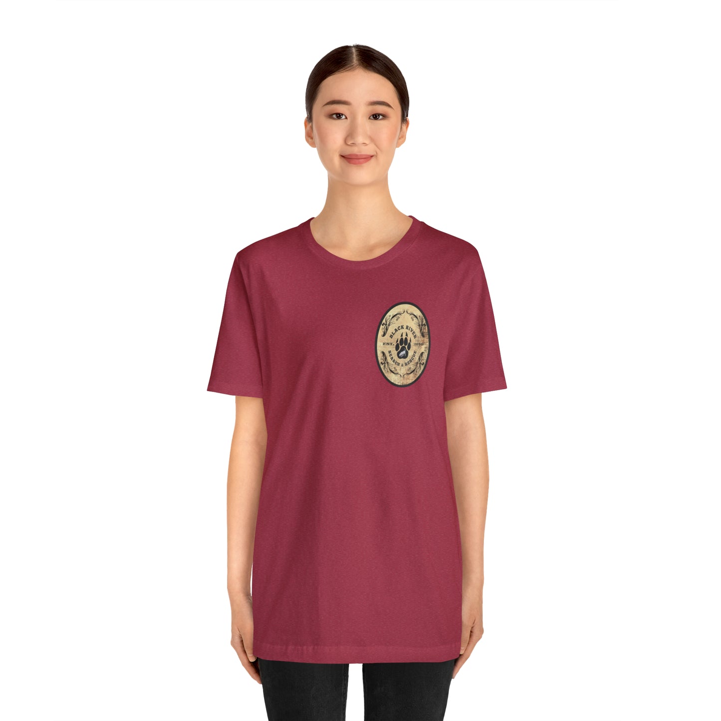 Black River Search & Rescue Logo Unisex Jersey Short Sleeve Tee