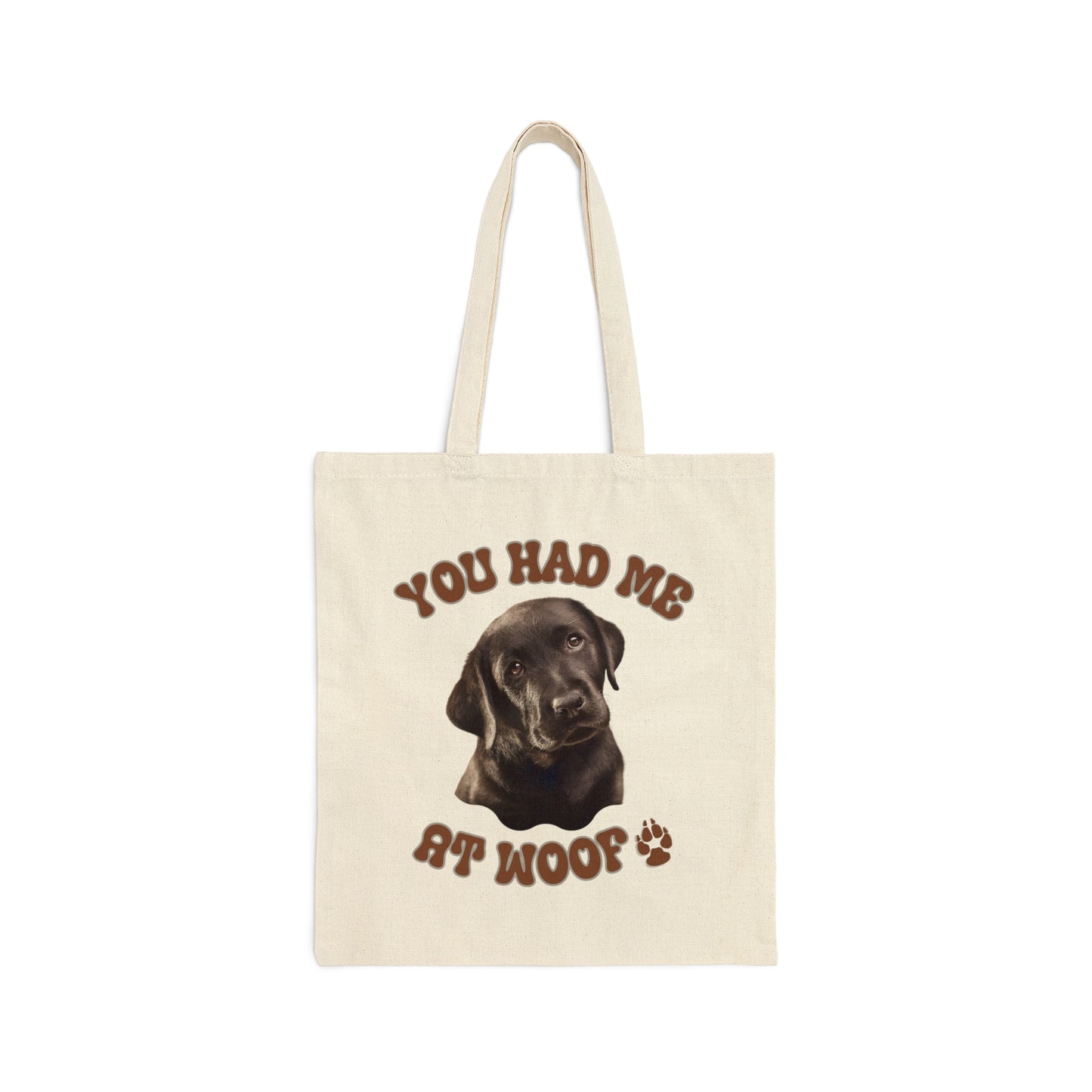 Black Labrador Cotton Canvas Tote Bag Black Lab