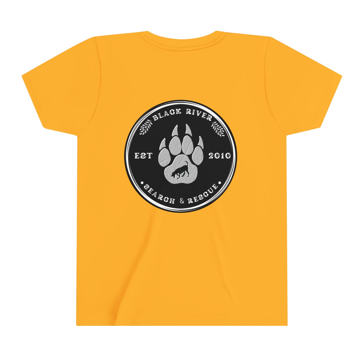 Black River Search & Rescue Black Logo Youth Short Sleeve Tee