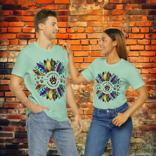 Black River Search & Rescue Logo Multicolor Sunflower Unisex Jersey Short Sleeve Tee