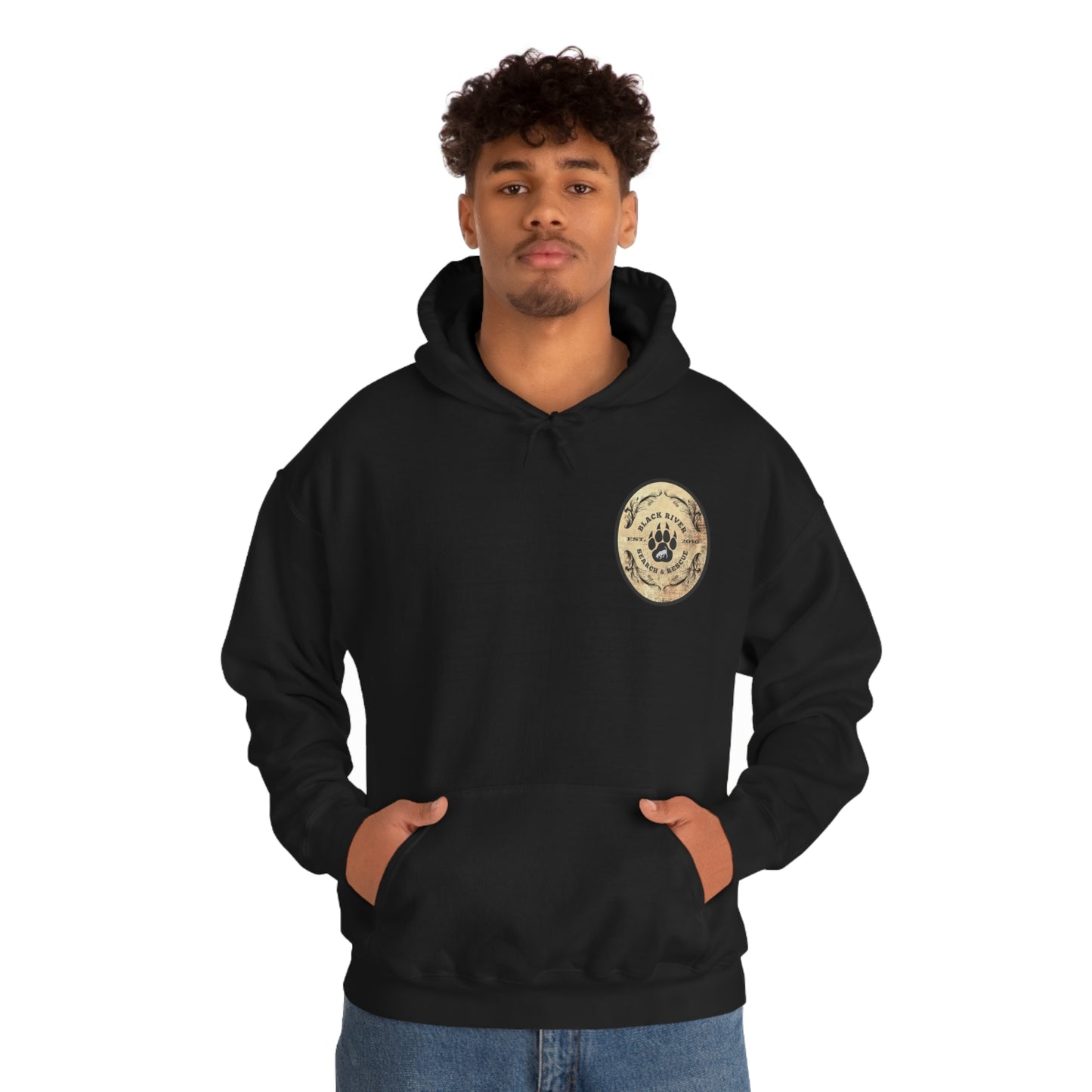 Black River Search & Rescue Logo Unisex Heavy Blend™ Hooded Sweatshirt