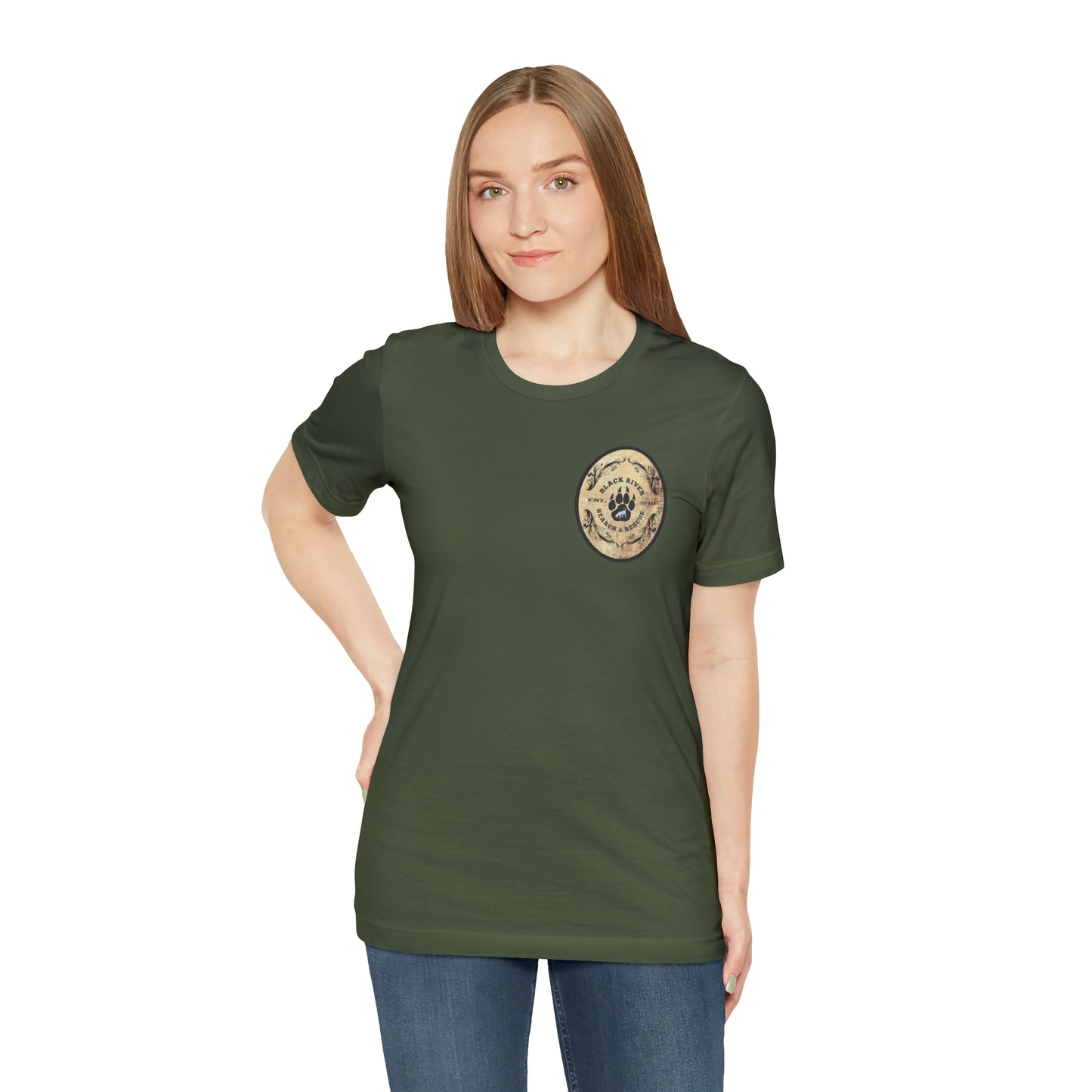 Black River Search & Rescue Logo Unisex Jersey Short Sleeve Tee