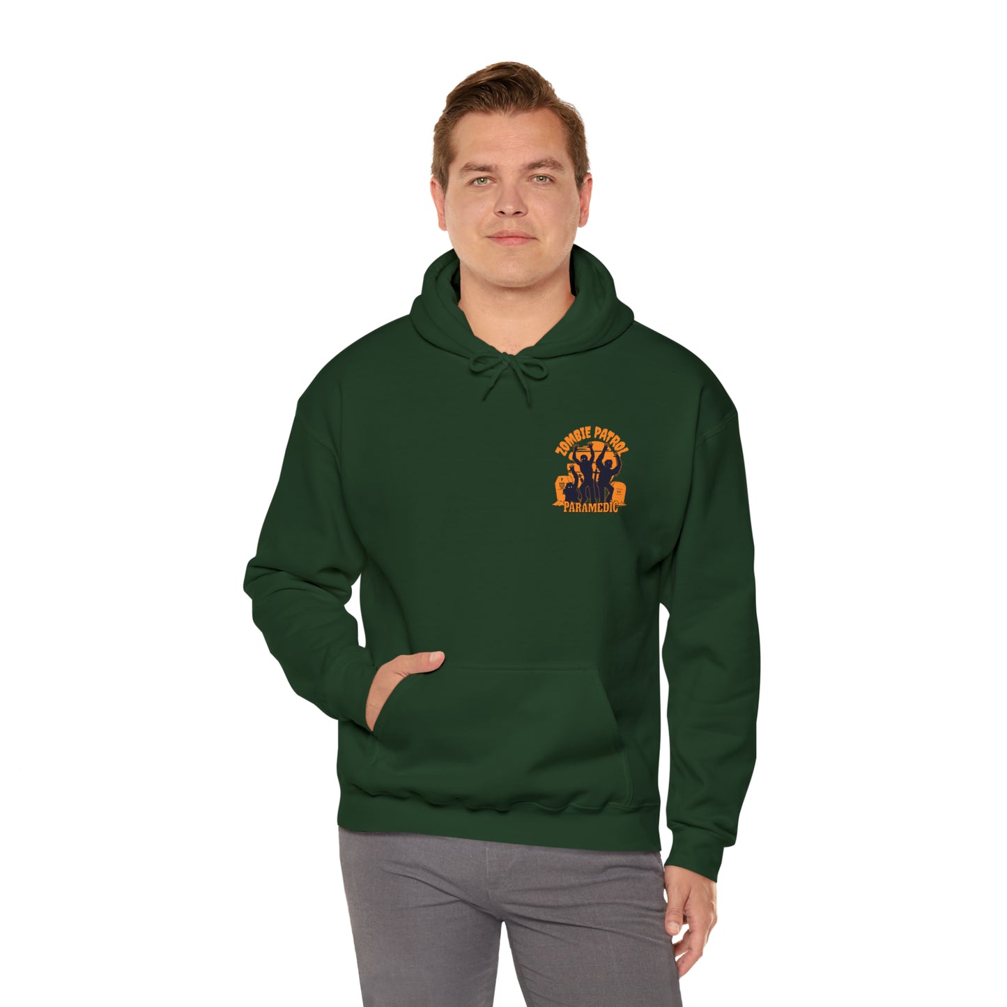 Zombie Patrol Paramedic Halloween Hooded Sweatshirt