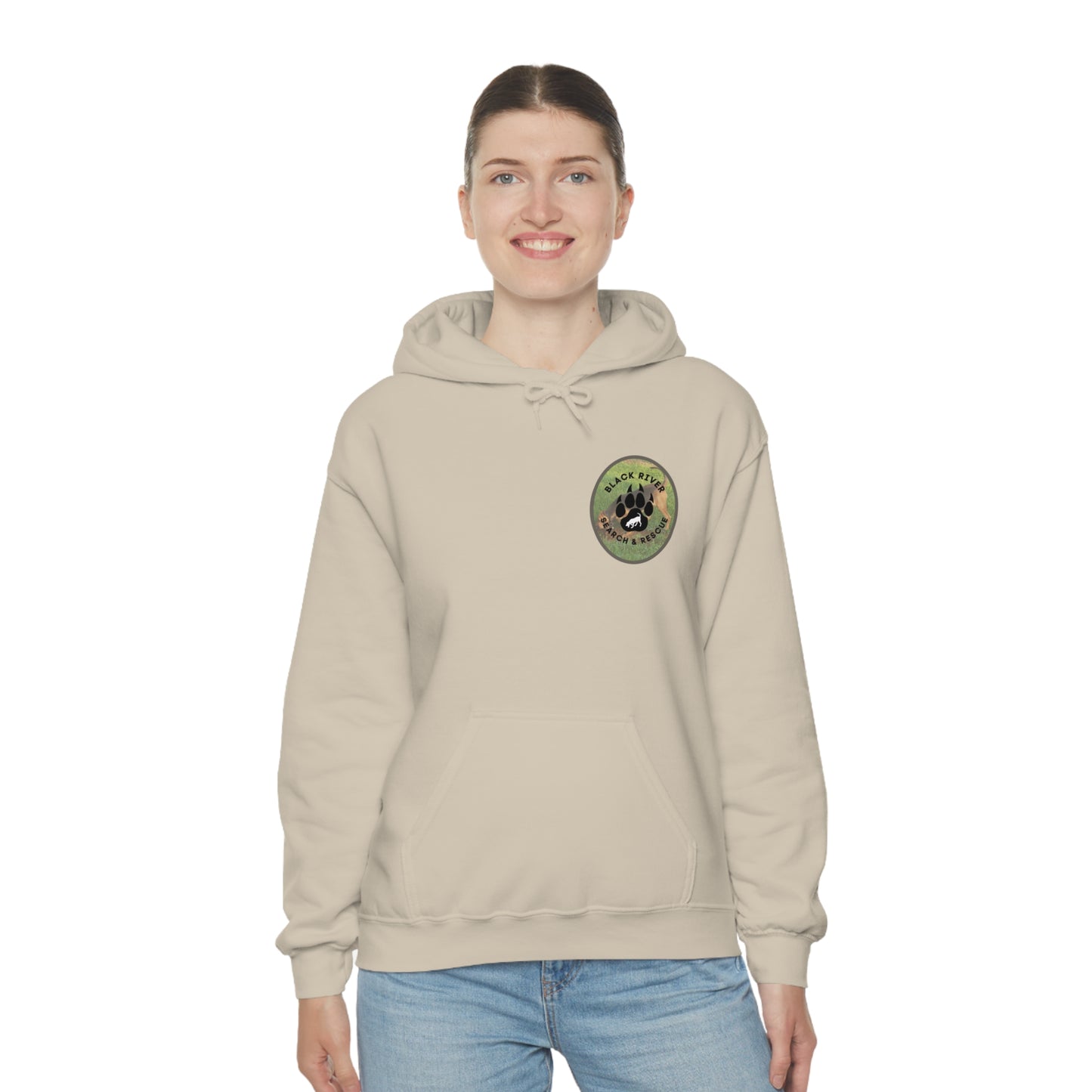 Black River Search & Rescue Logo with Lucy Unisex Heavy Blend™ Hooded Sweatshirt