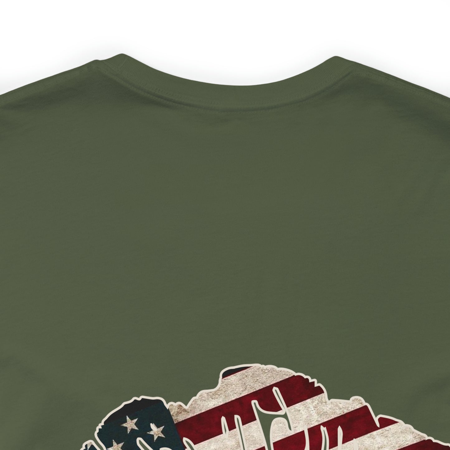 American Flag Lips 4th of July Unisex Jersey Short Sleeve Tee Patriotic Retro