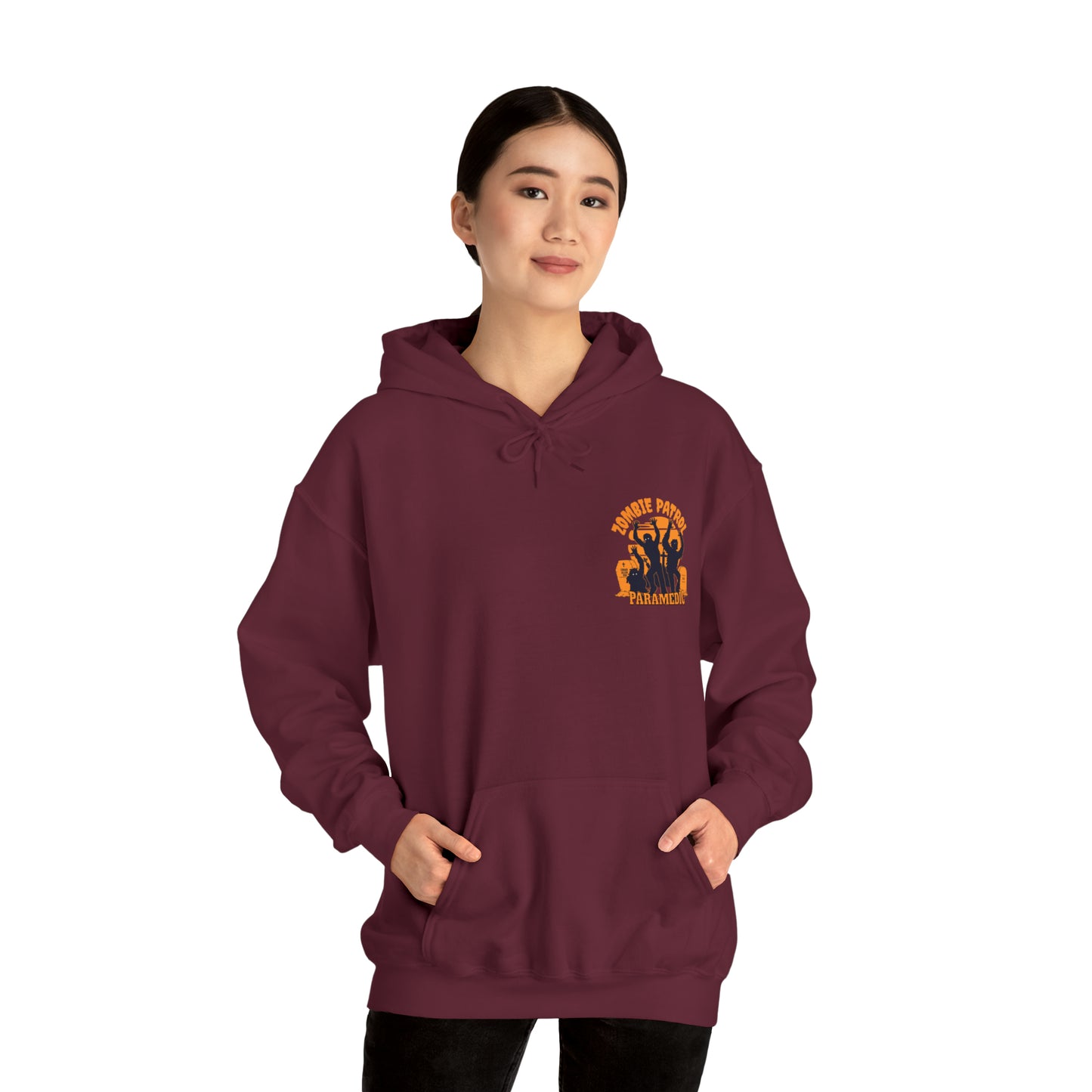 Zombie Patrol Paramedic Halloween Hooded Sweatshirt