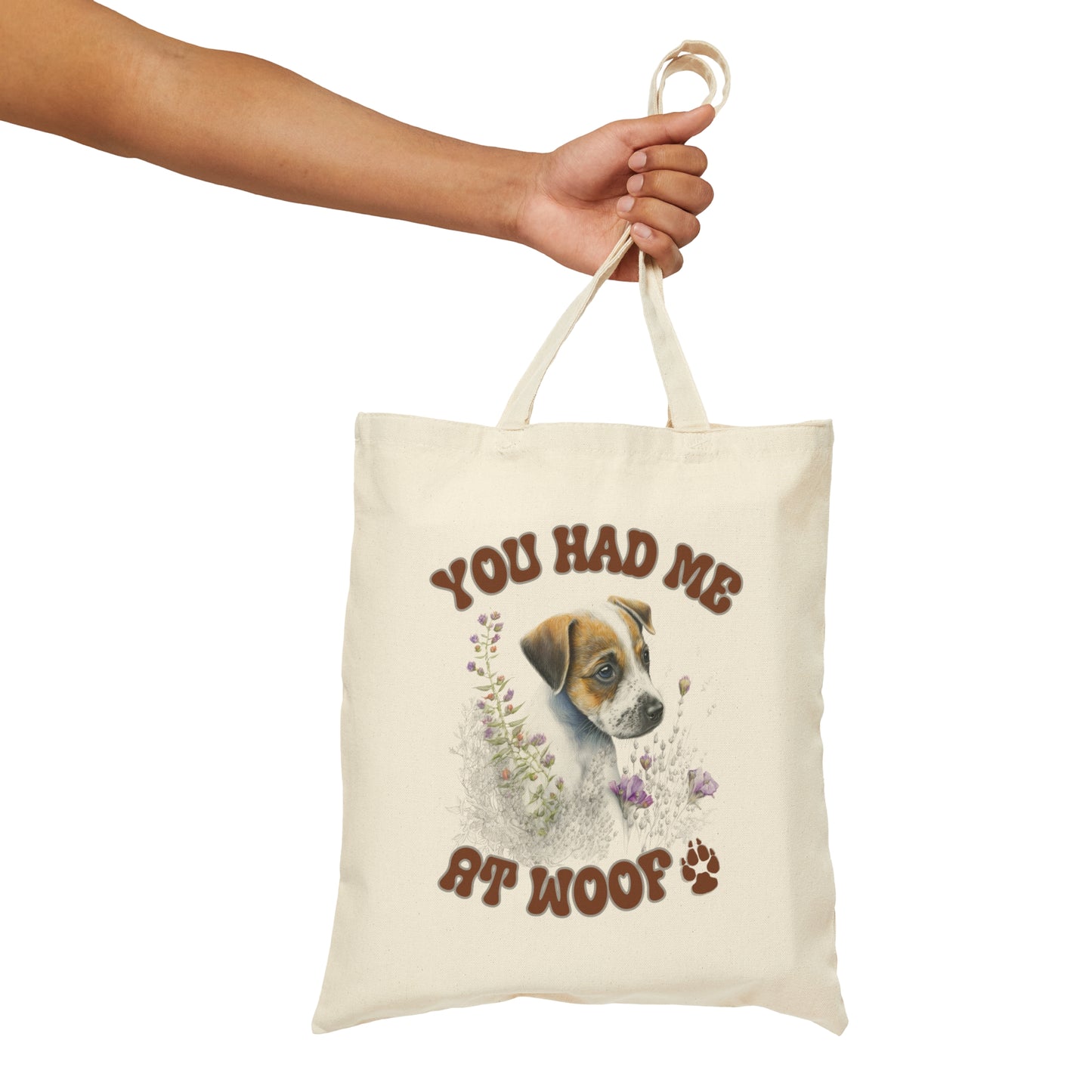 Jack Russell Cotton Canvas Tote Bag