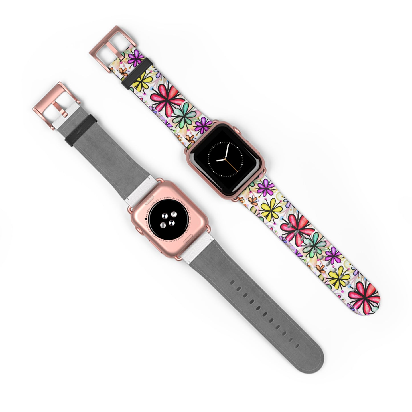 Retro flower multicolor Apple Watch Band floral